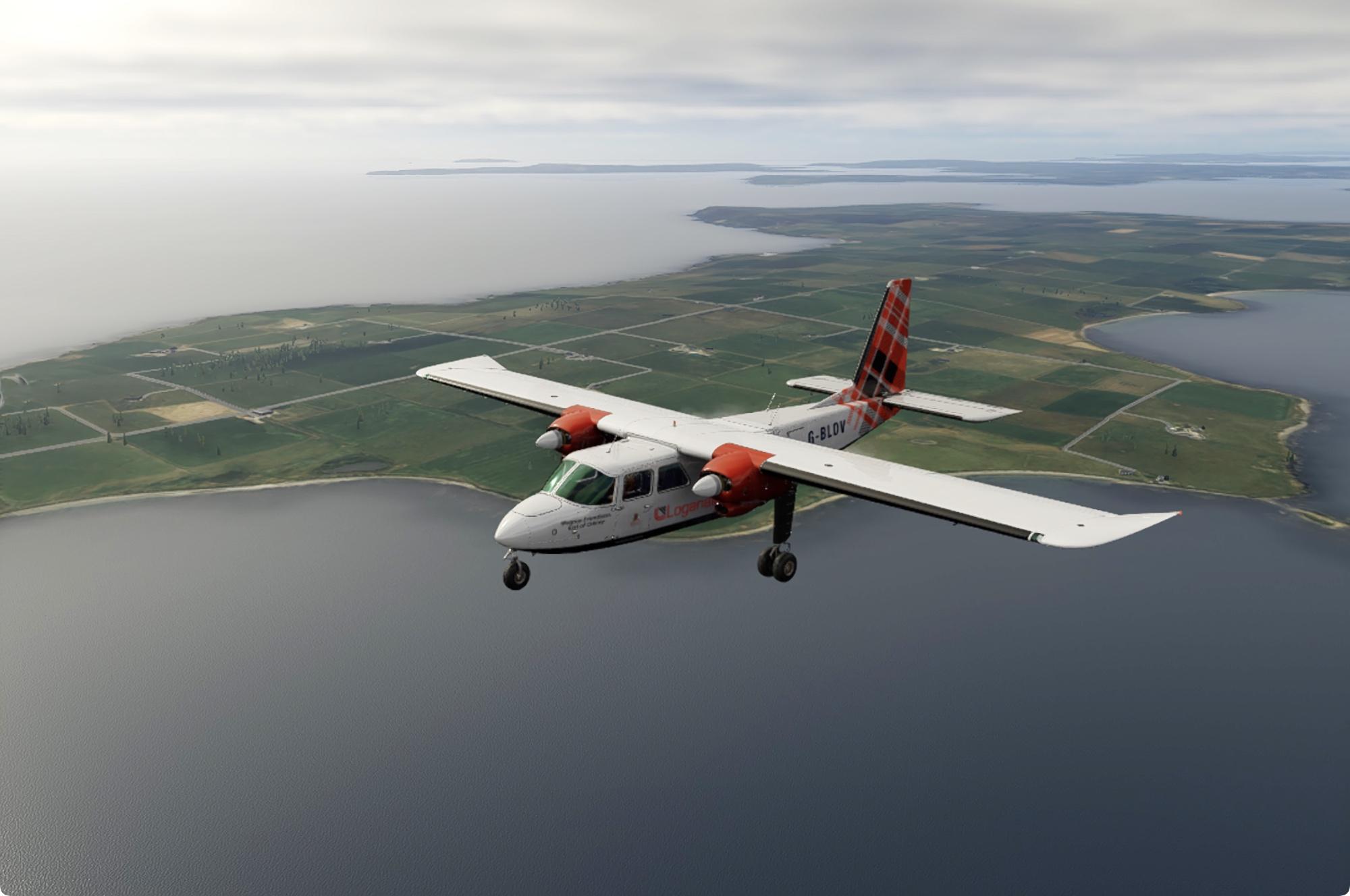 Loganair G-BLVD Livery for Thranda Islander. - BN-2A Islander XP12