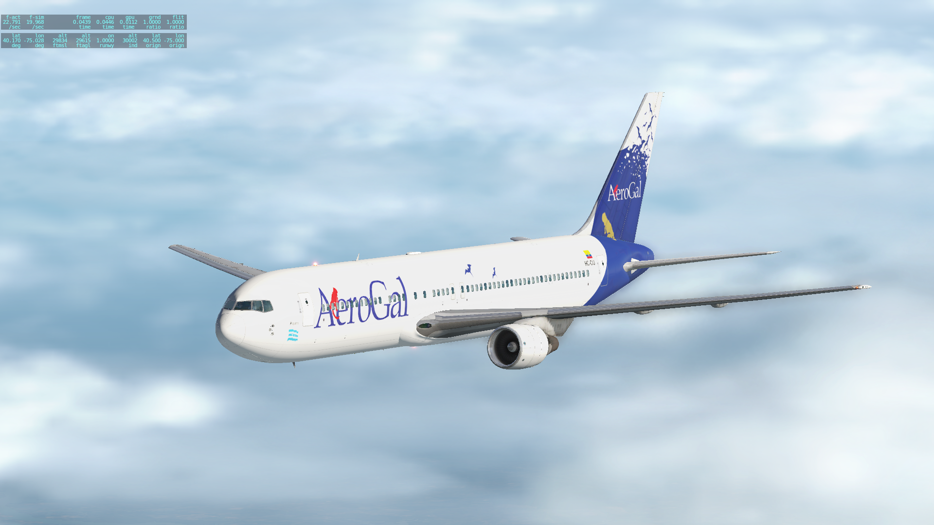 サイクロ Boeing 767-300 (HC-CIJ / Piquero) - FlightFactor - X-Plane.Org Forum