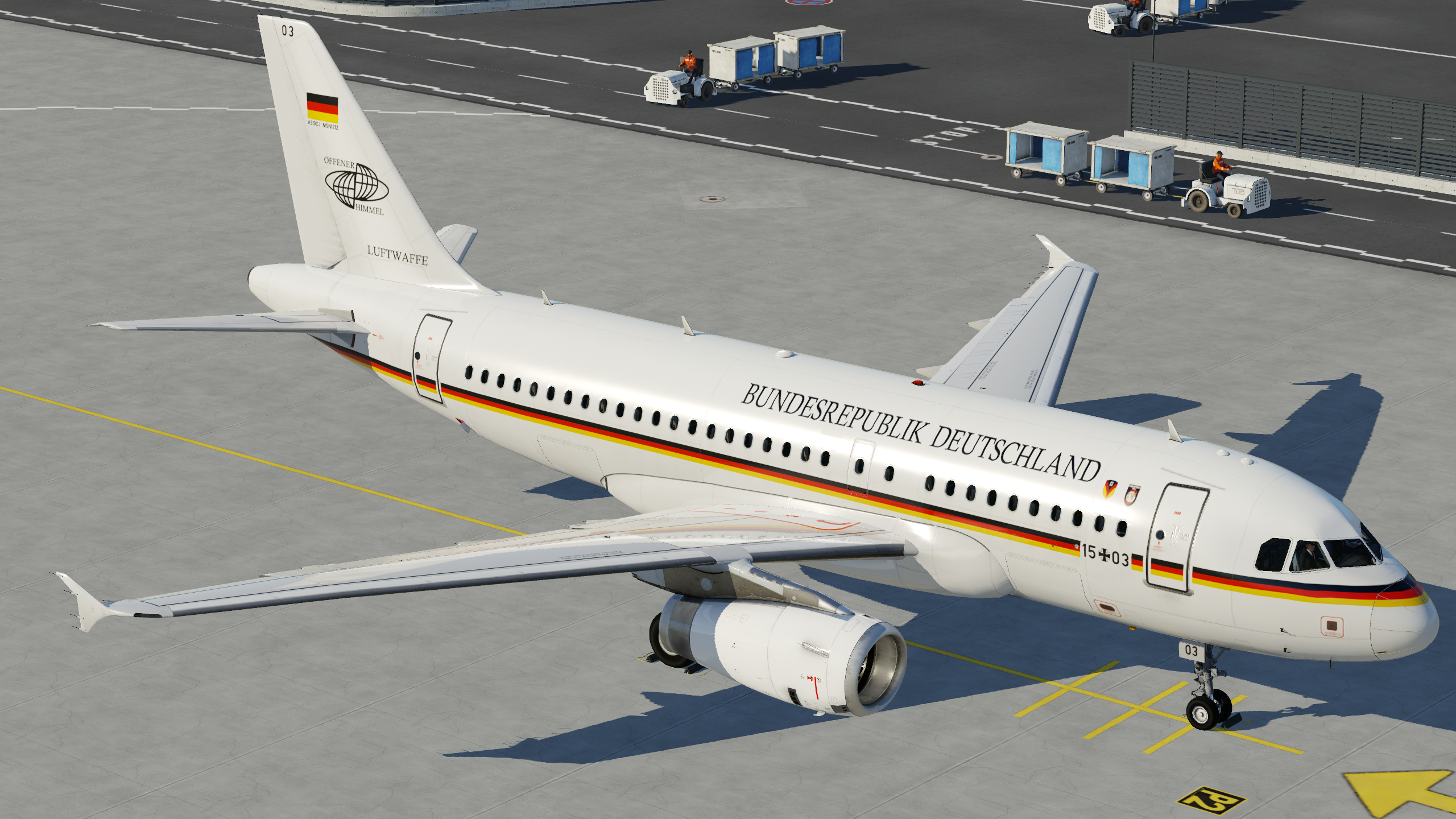 Toliss A319 Luftwaffe Flugbereitschaft Minipack - Toliss A319 - X