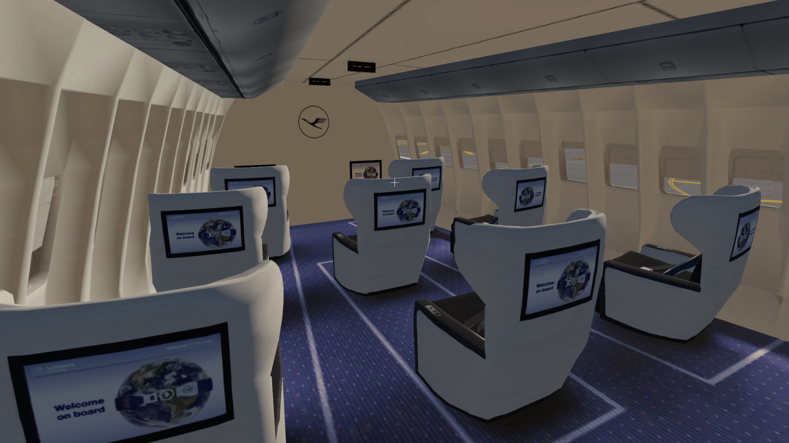 Lufthansa cabin for 747msparks - Aircraft Skins - Liveries - X