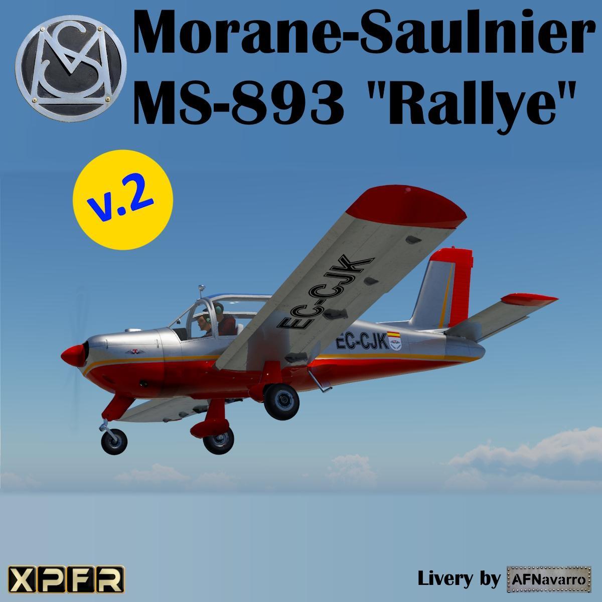 Livery EC-CKJ_Alu for MS893 / SOCATA “Rallye” XP12, by XPFR