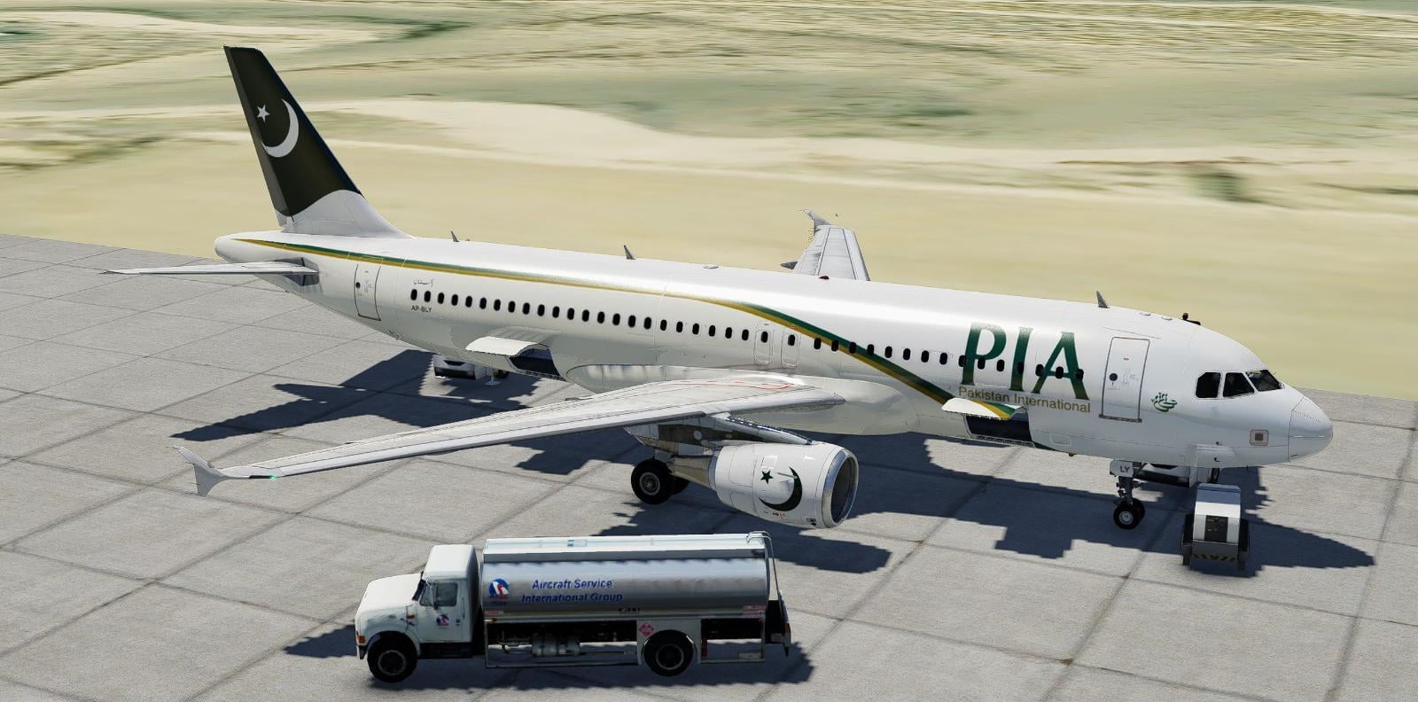 PIA Toliss A320ceo mod (CFM mod) (APBLY) Aircraft Skins Liveries