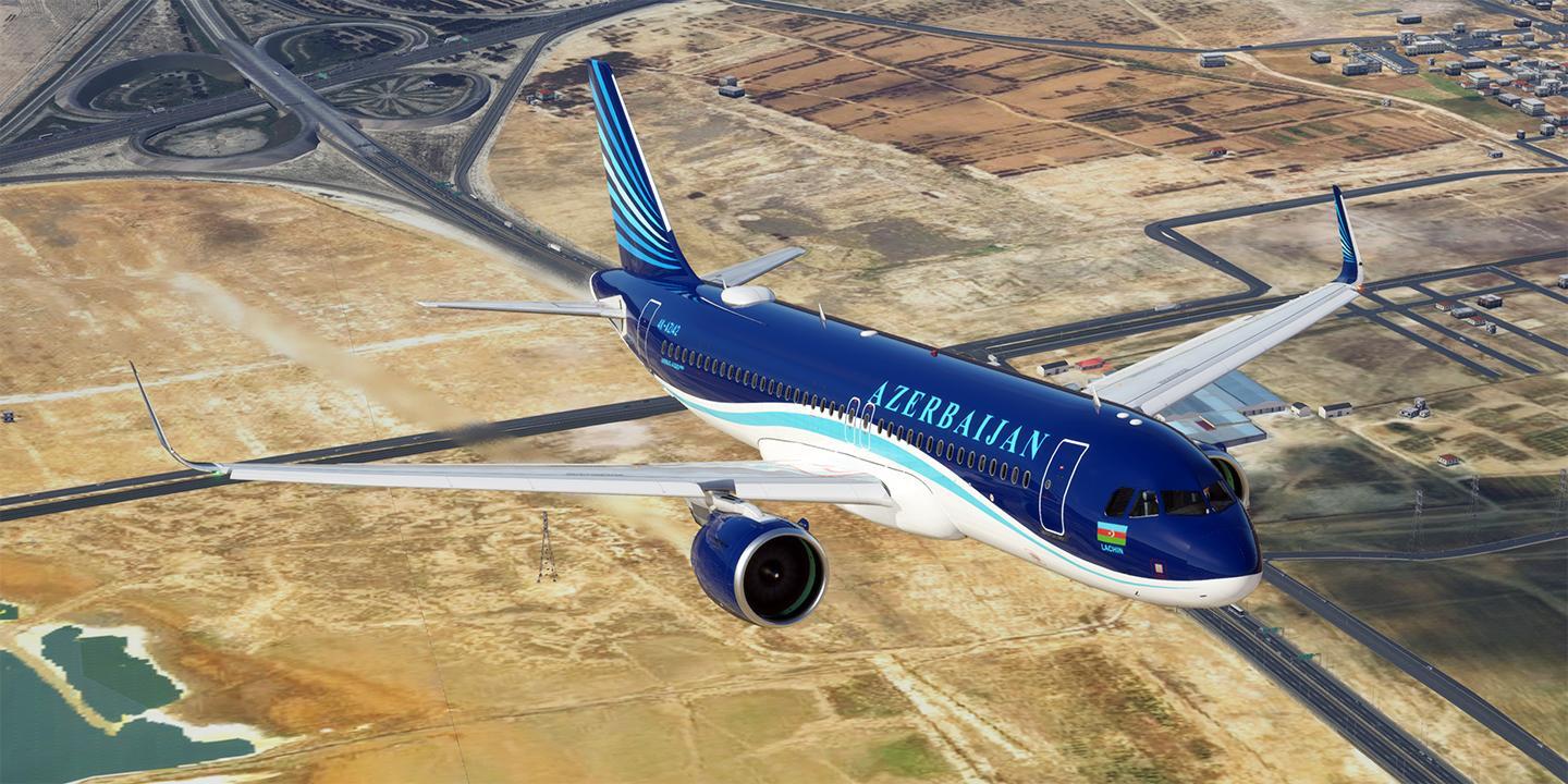 Toliss A320neo Azerbaijan Airlines (4K-AZ142) UHD 8K and 4K