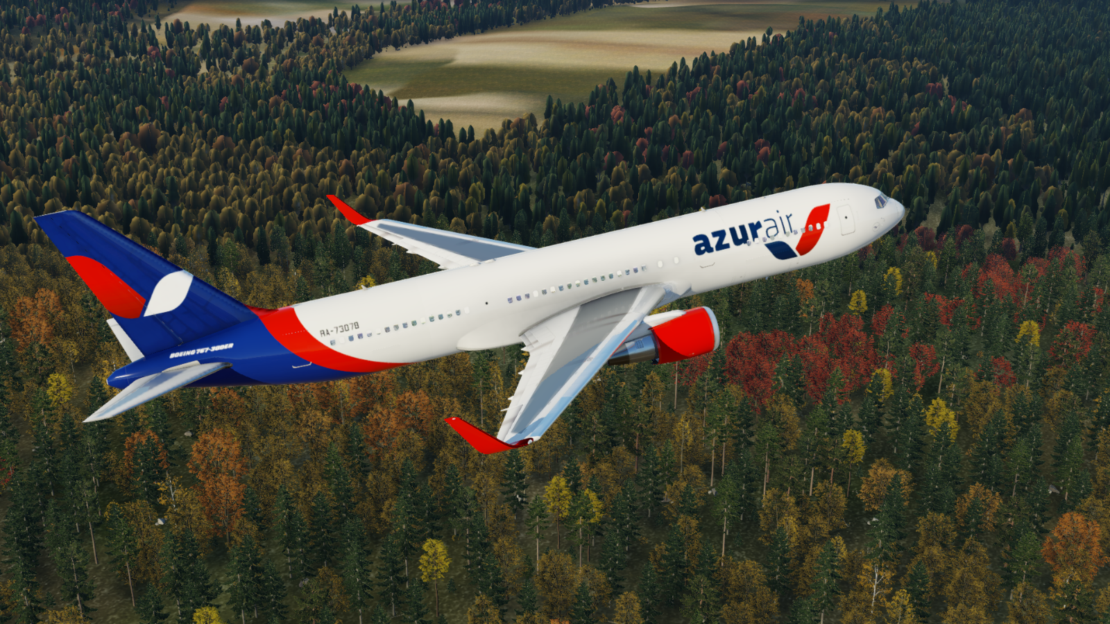 Azur Air livery for project 76 767-300 RA-73078 - Aircraft Skins