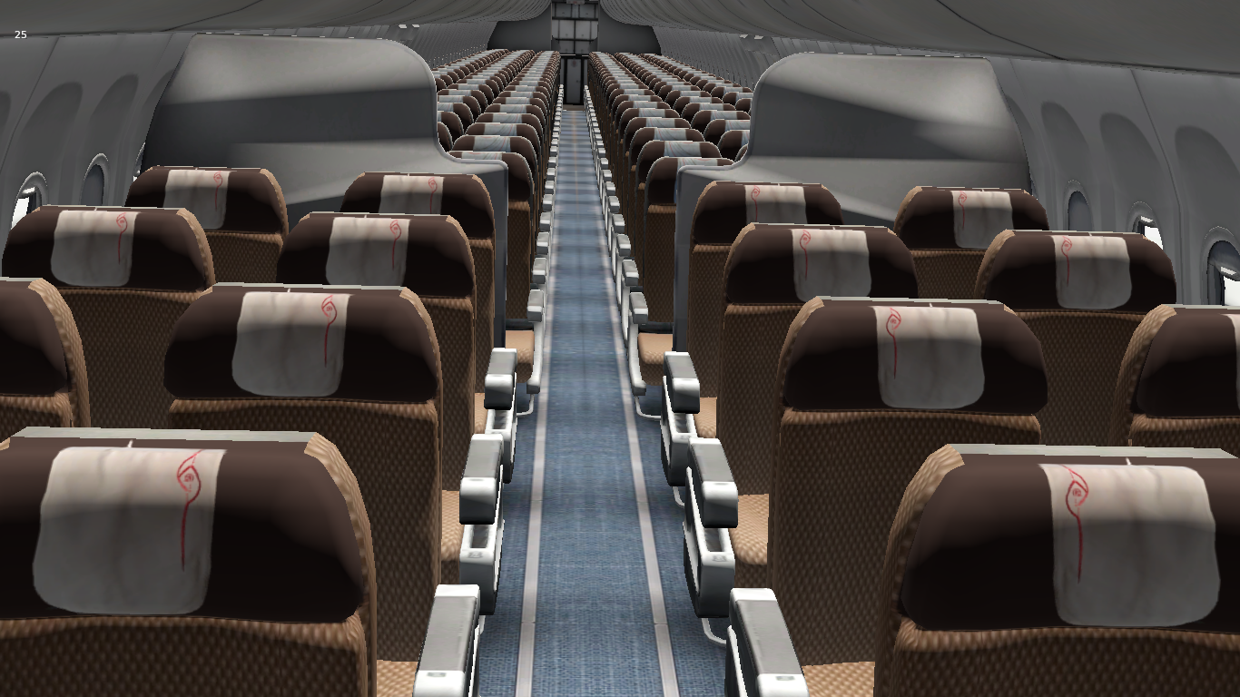 Kenya airways Boeing 737-800 cabin - Aircraft Skins - Liveries - X