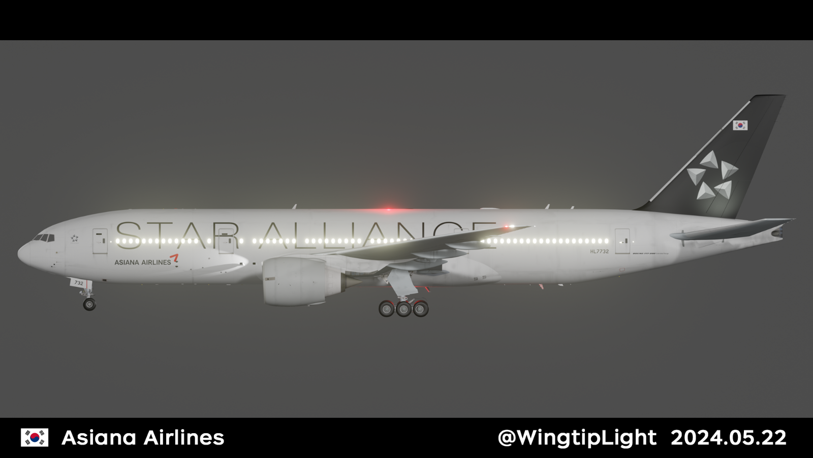 FF 777-200ER V2 Asiana Airlines 