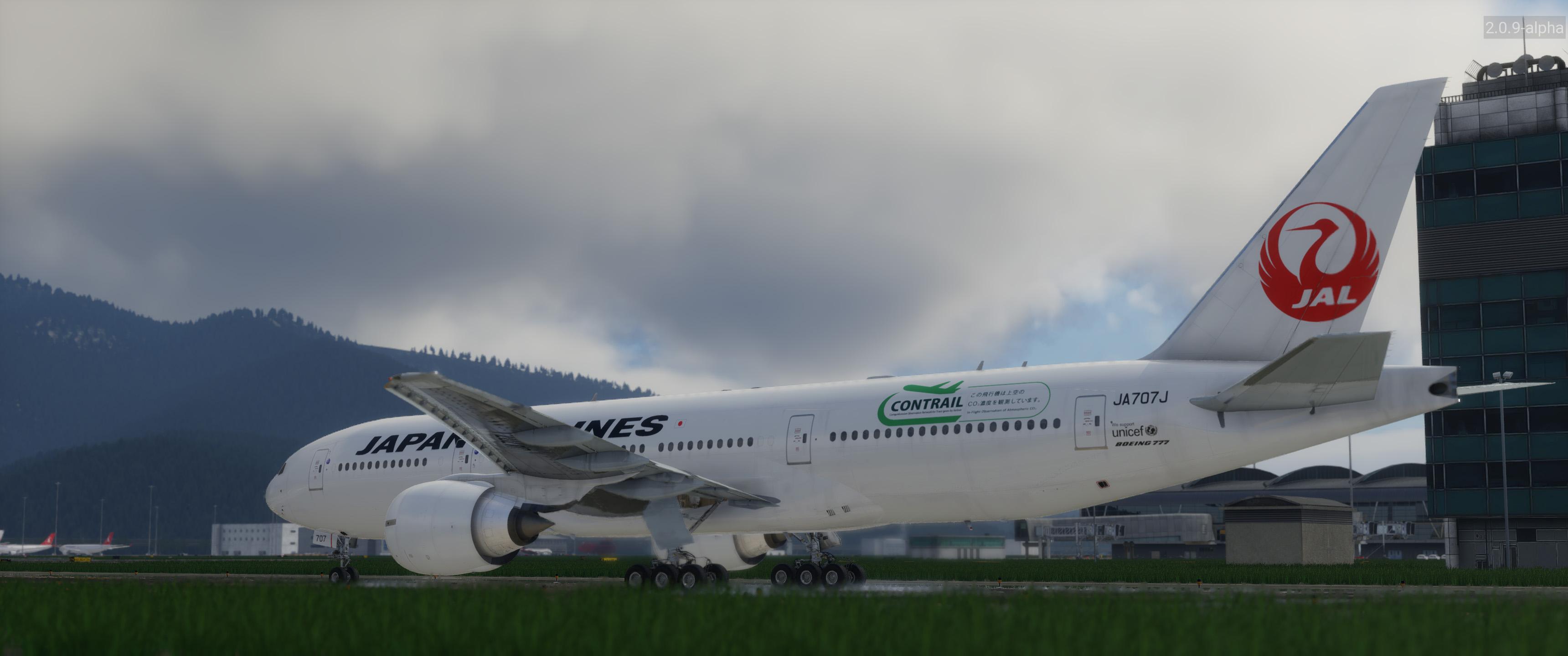 Japan Airlines JA707J CONTRAIL livery - FF 777 Ultimate - X-Plane