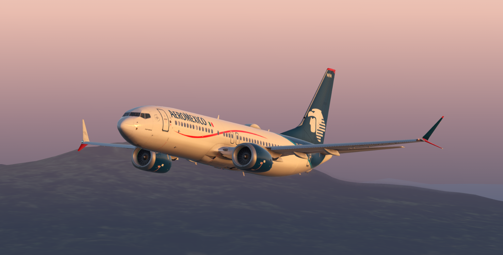 AeroMexico (XA-MFM) 737 Max 8 - Aircraft Skins - Liveries - X