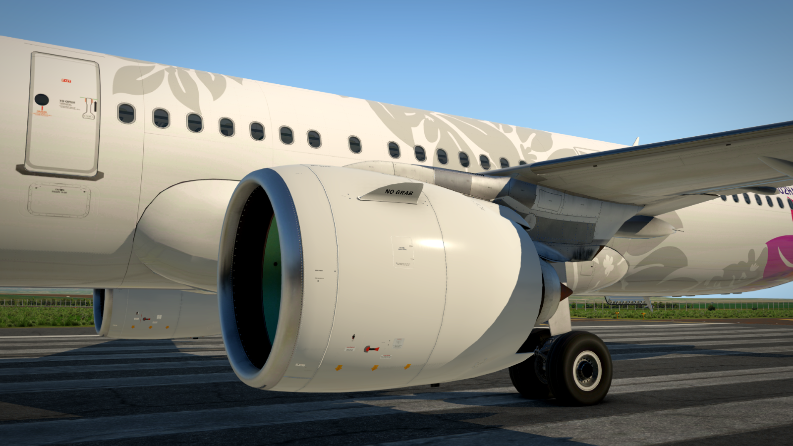 Hawaiian A321neo Carda PW mod engine textures - Aircraft Skins