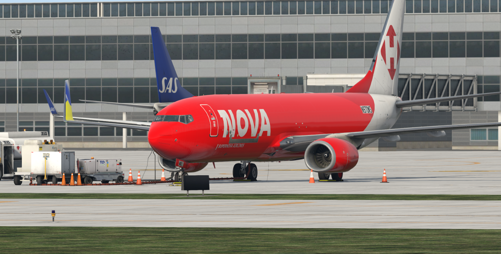 SUPERNOVA AIRLINES (N970WS) Zibo 737-800 - Zibo 737 - X-Plane.Org