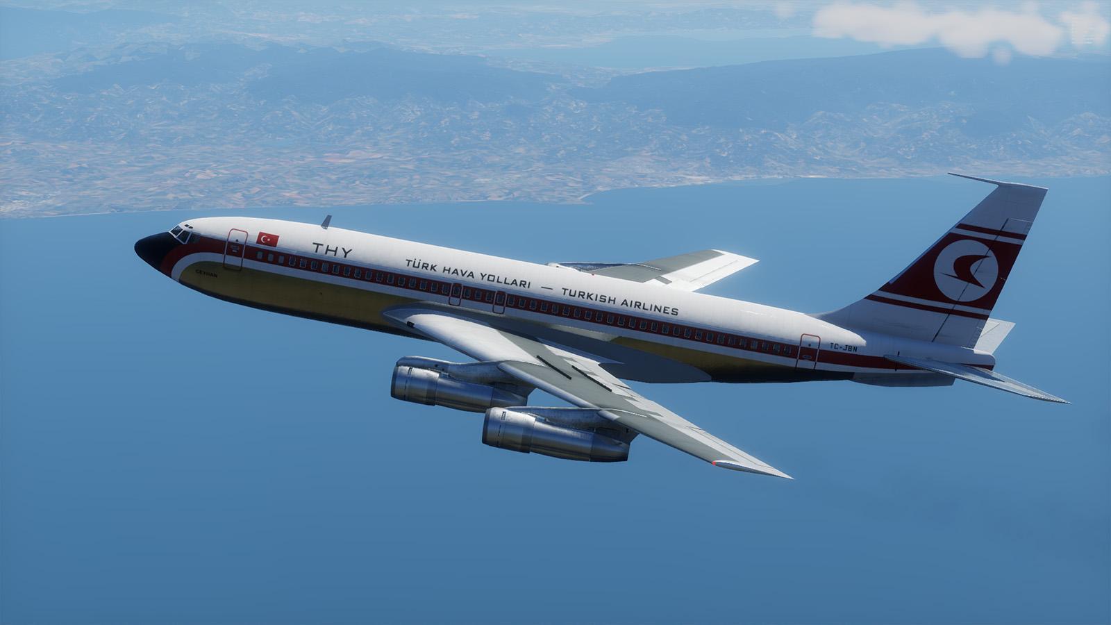 Shenshee Boeing 720B Turkish Airlines 70s Livery - Aircraft Skins