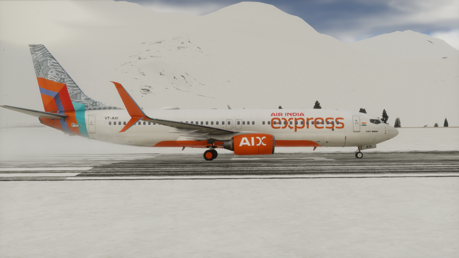 Air India Express VT-AXI for the Zibo 737-800 - Zibo 737 - X-Plane