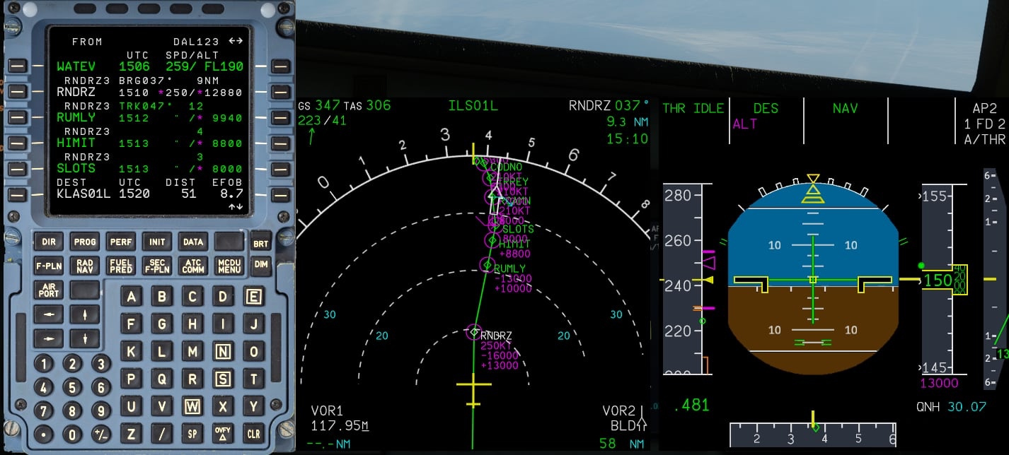 Autopilot can't meet RNDRZ 3 STAR waypoint altitude - Airbus A320