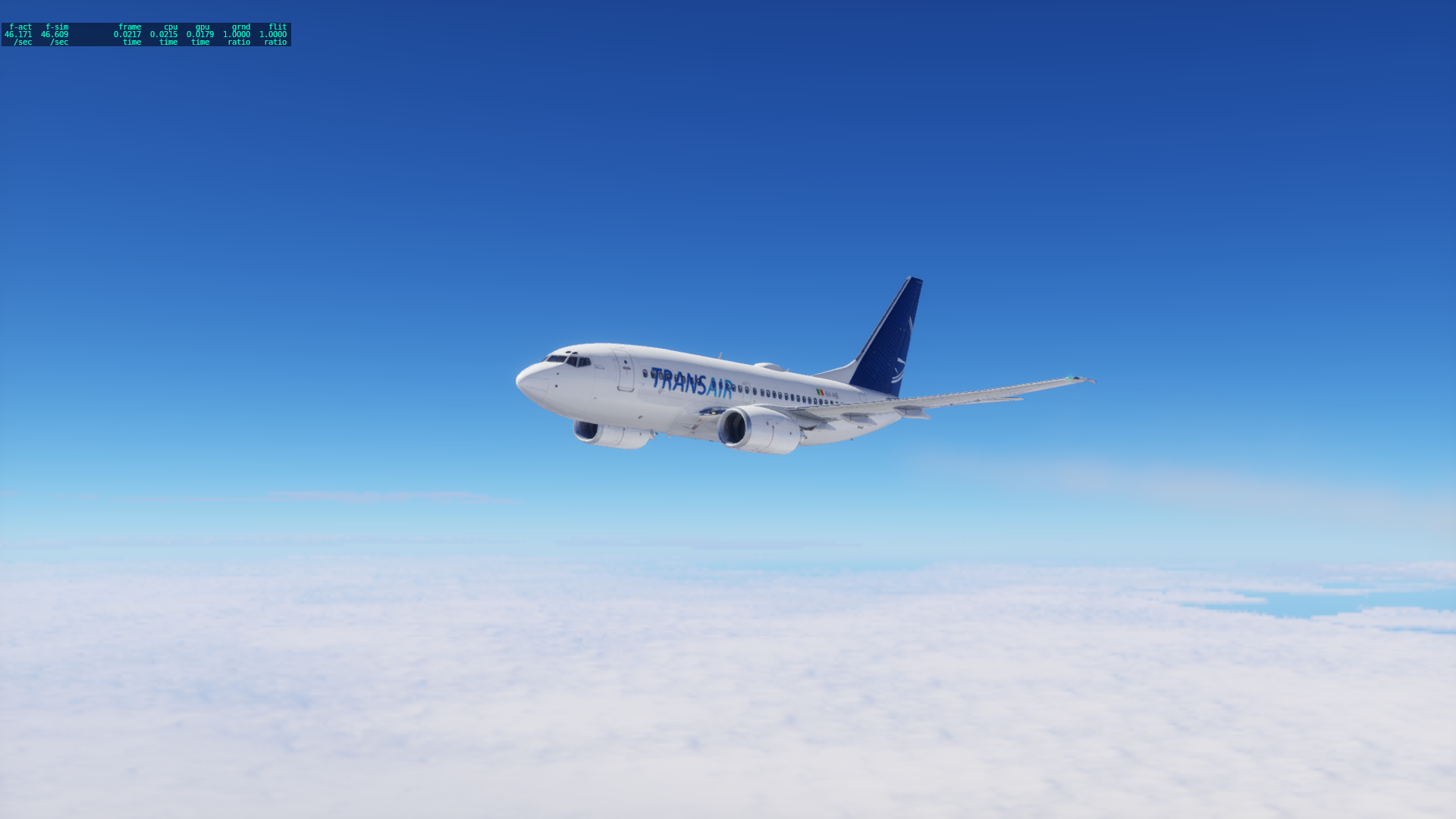 X-Plane 12 Level up 737-600 Transair Livery pack 6V-AJD and 6V-AJE