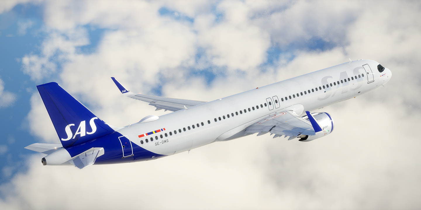Toliss A321neo SAS Scandinavian (SE-DMS) - UHD 8K and 4K textures