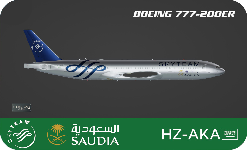 FF 777-200ERv2 *** Skyteam Saudia HZ-AKA *** - FF 777 Ultimate - X