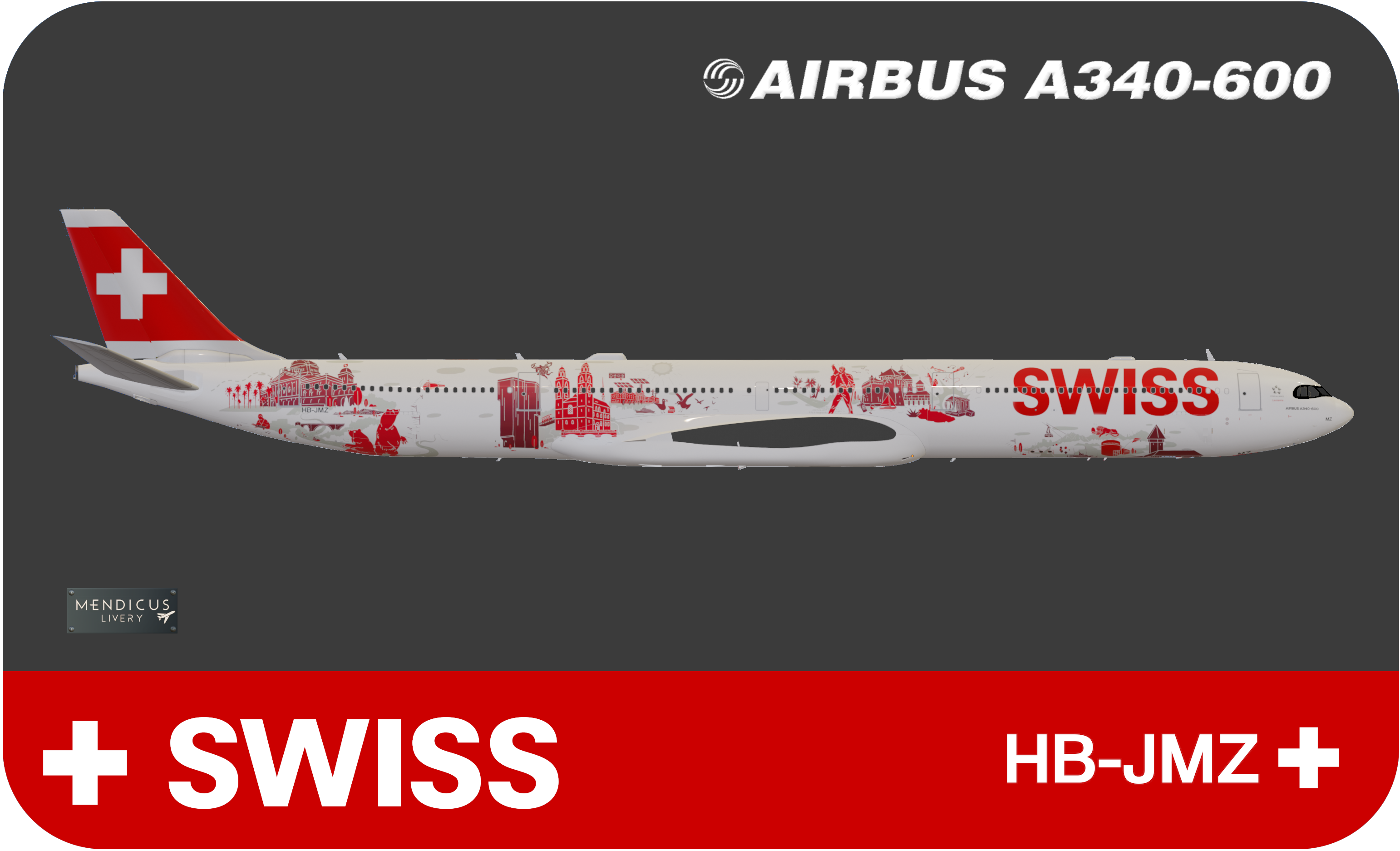ToLiss A340-600 SWISS Wanderlust (HB-JMZ) - Toliss A340 - X-Plane