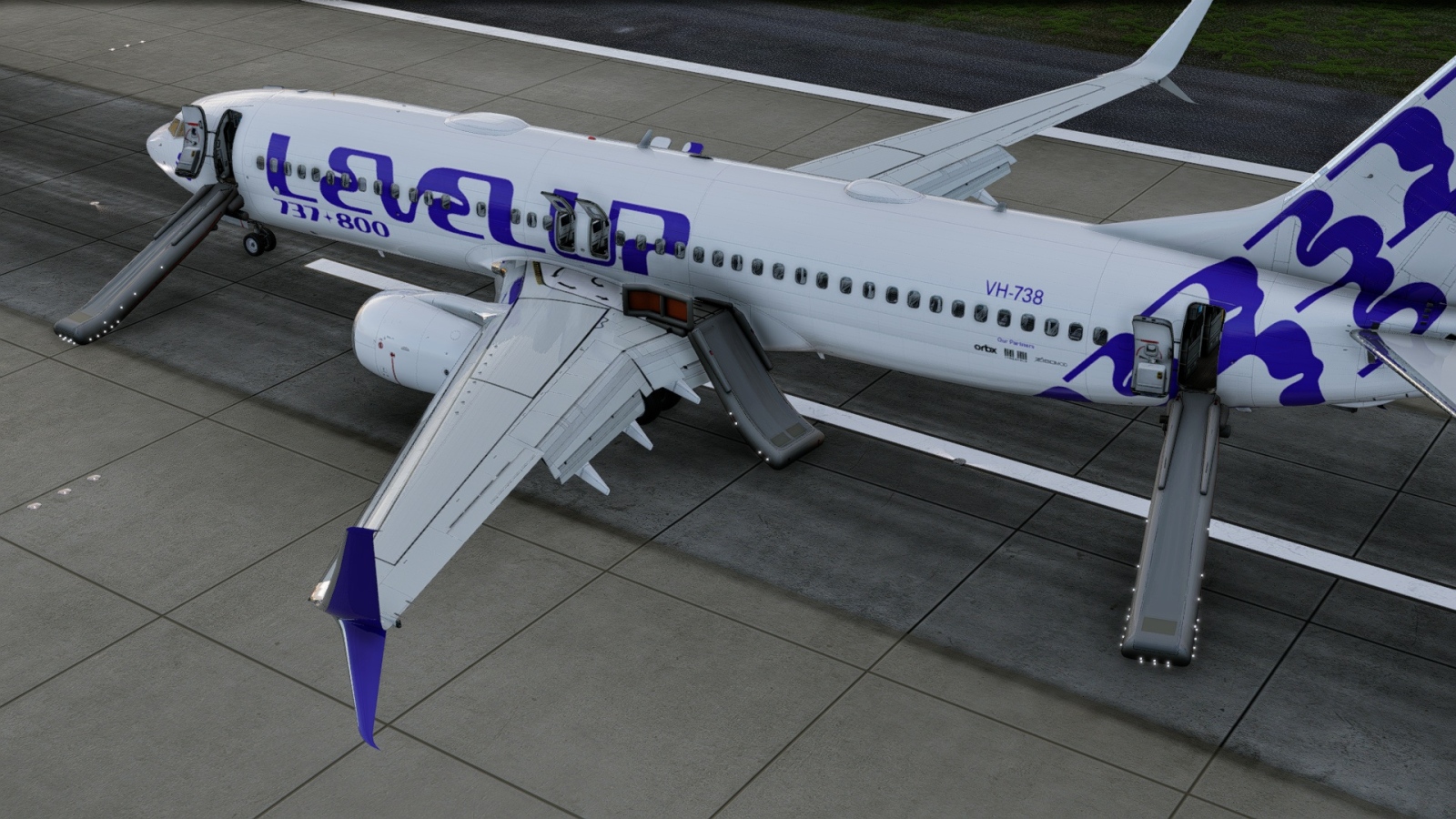 LevelUp 737-800 Evacuation Slides - Airliners XP12 - X-Plane.Org Forum