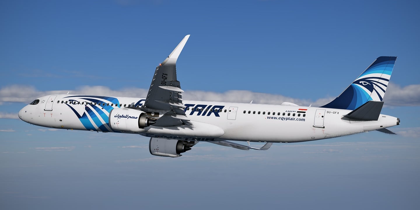 Toliss A321neo Egyptair (SU-GFX) - UHD 8K and 4K textures - Toliss