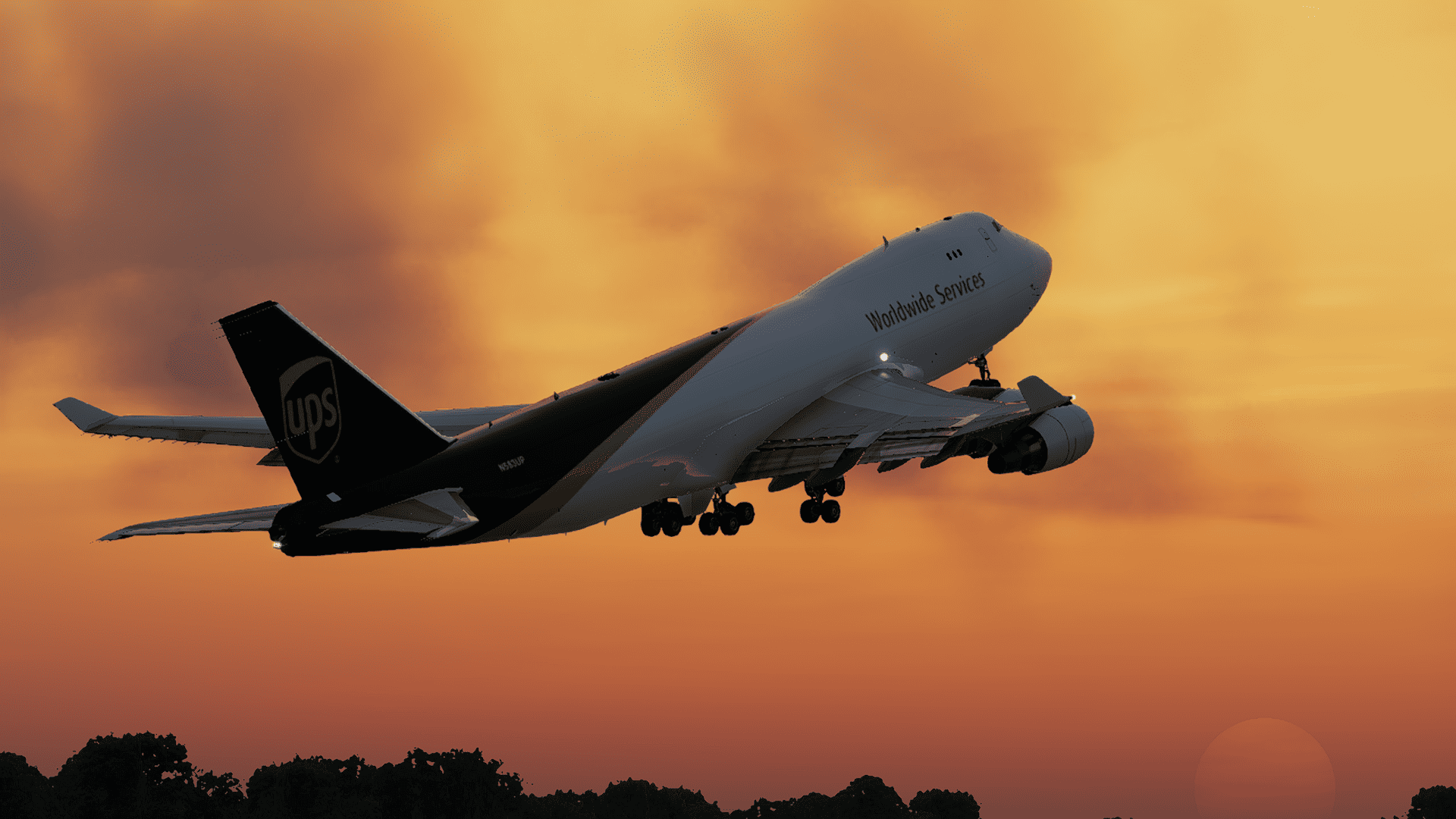 UPS United Parcel Service (2014) 747-400F Sparky ( With