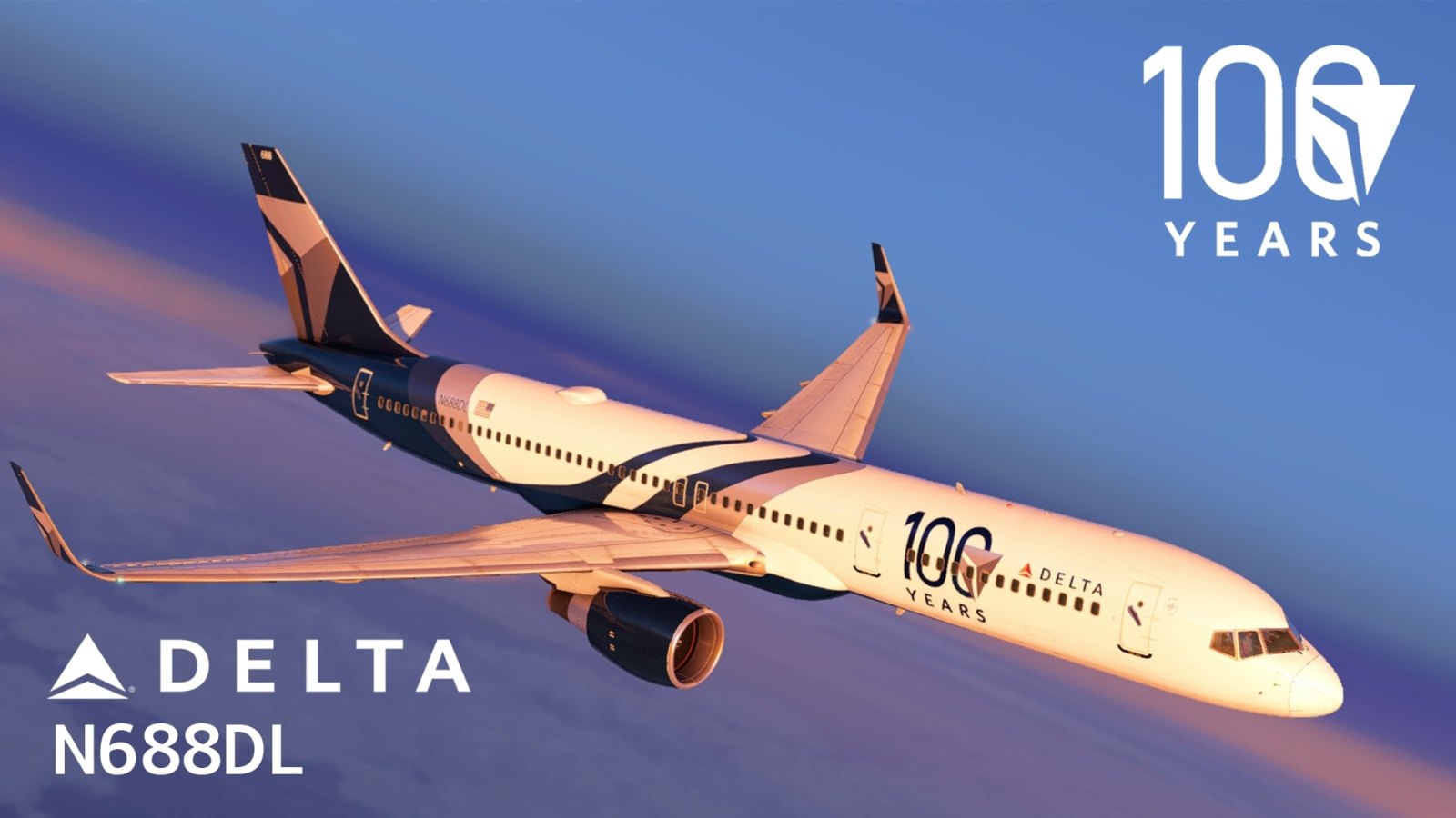 Delta 757-232 N688DL | 100 Years Livery (Fictional) - FlightFactor