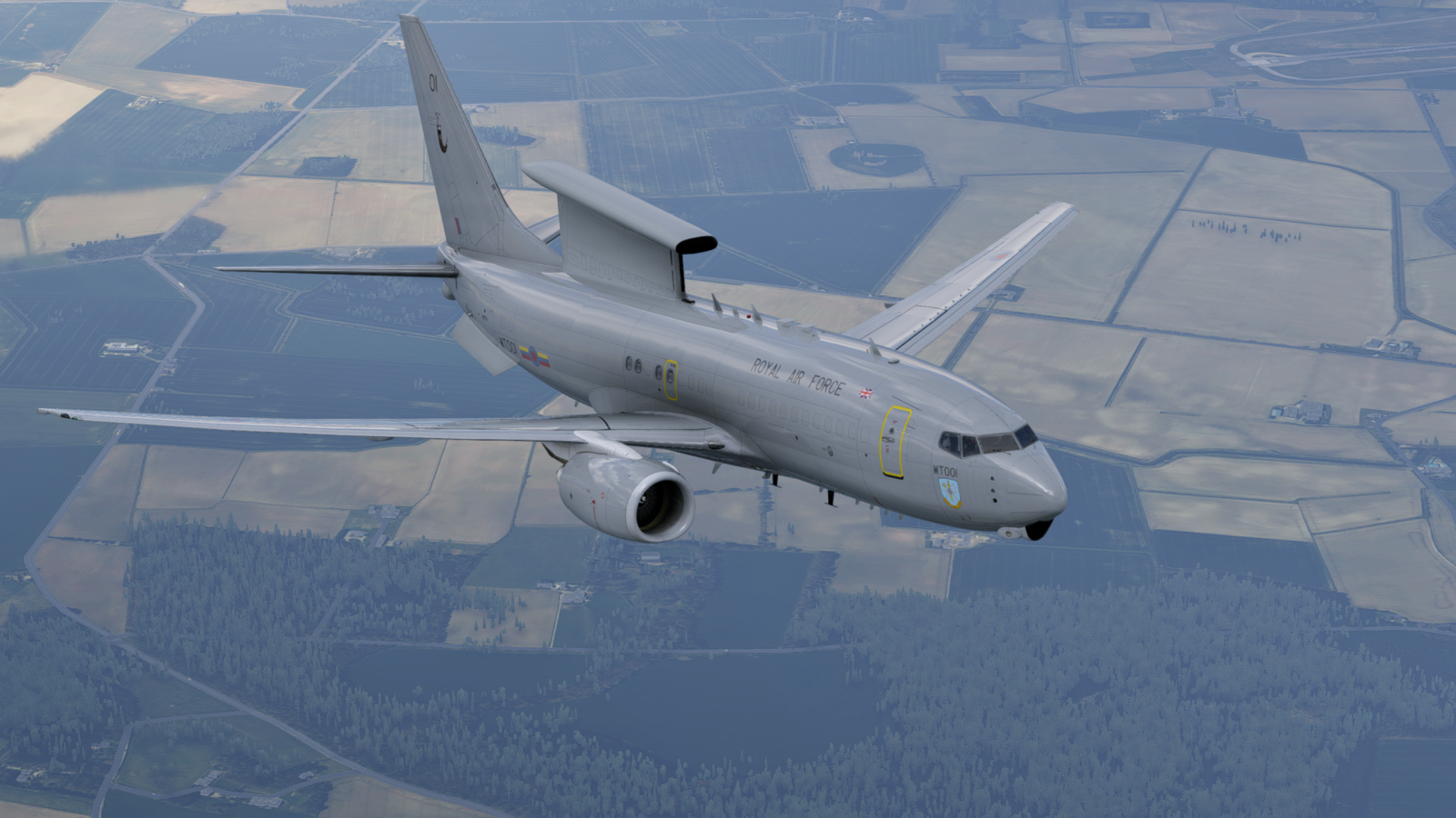 LevelUp 737-700 RAF Boeing E-7 Wedgetail WT001 - Zibo 737 - X