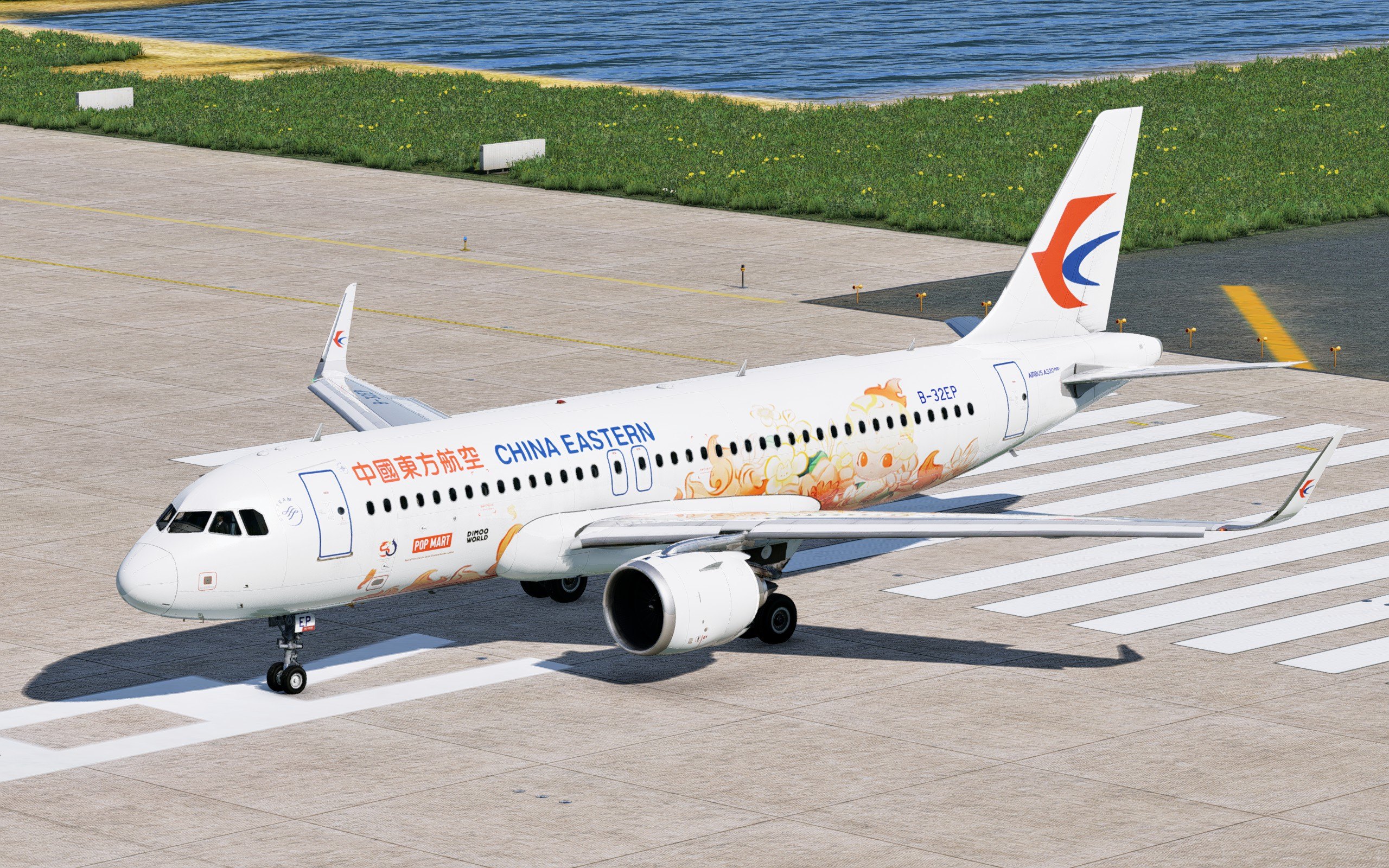 Toliss A320neo China Eastern POP MART Livery B-32EP - Toliss A320