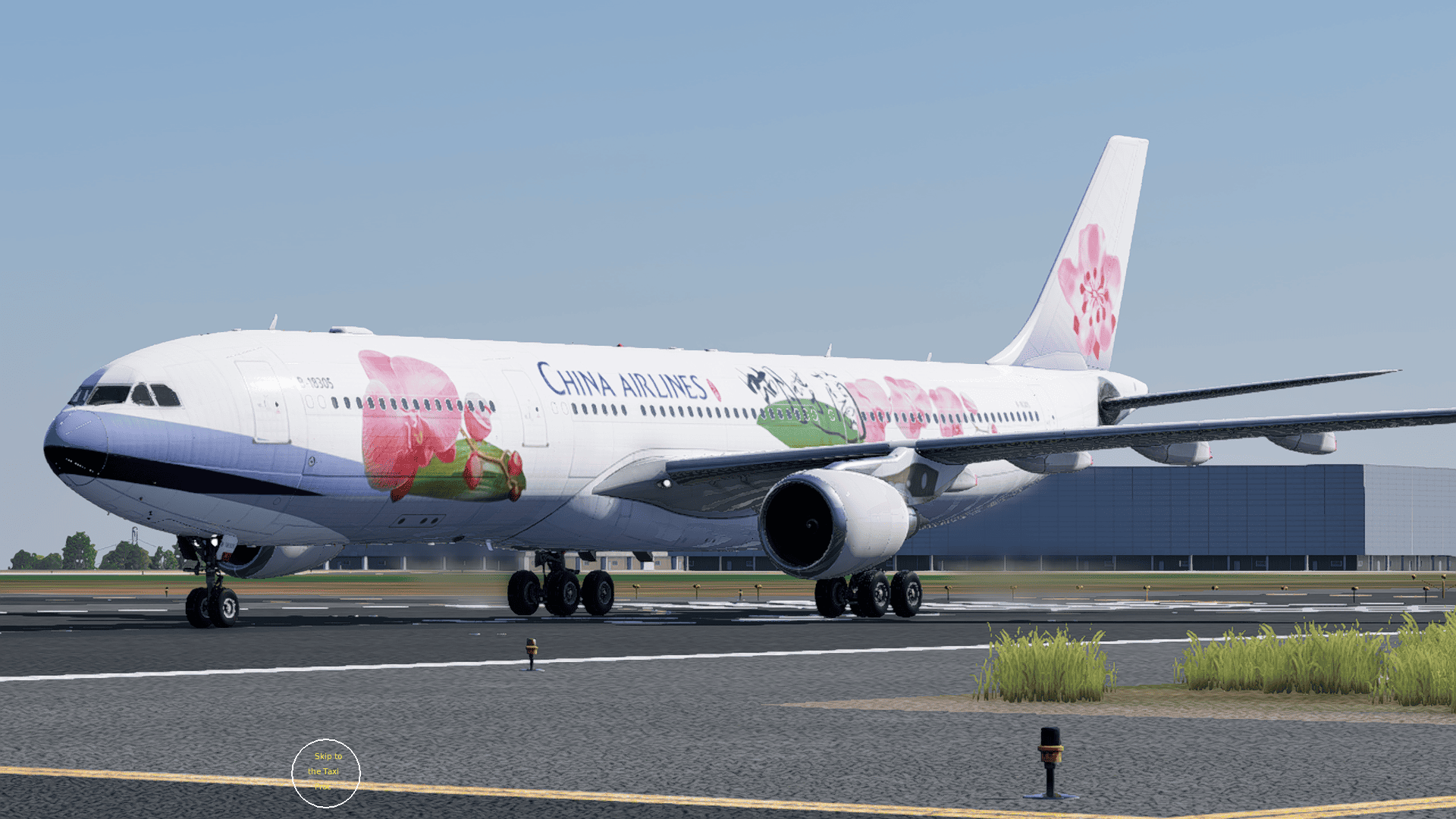 China Airlines “Butterfly Orchid” B-18305 LR A330-300