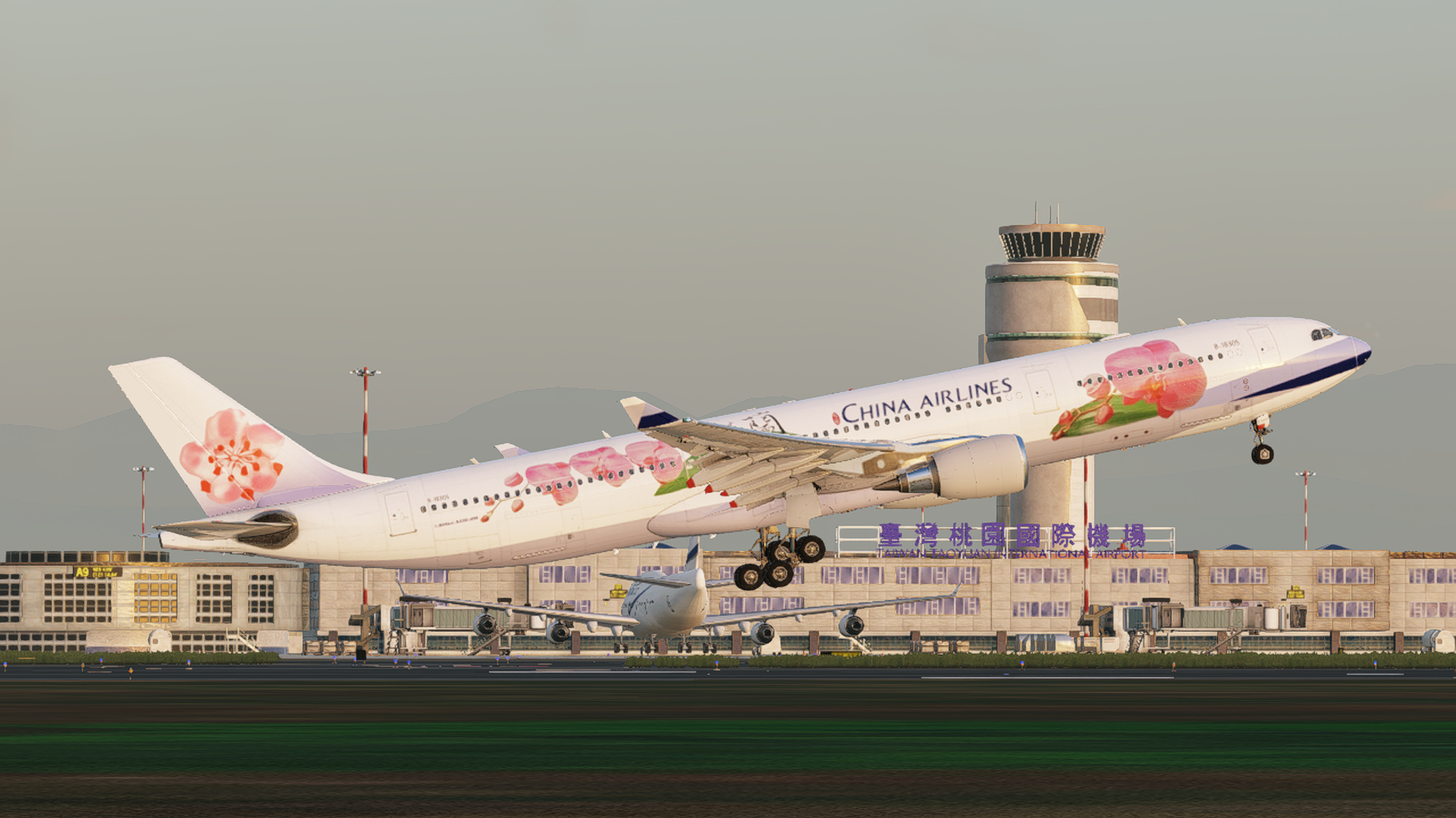 China Airlines “Butterfly Orchid” B-18305 LR A330-300