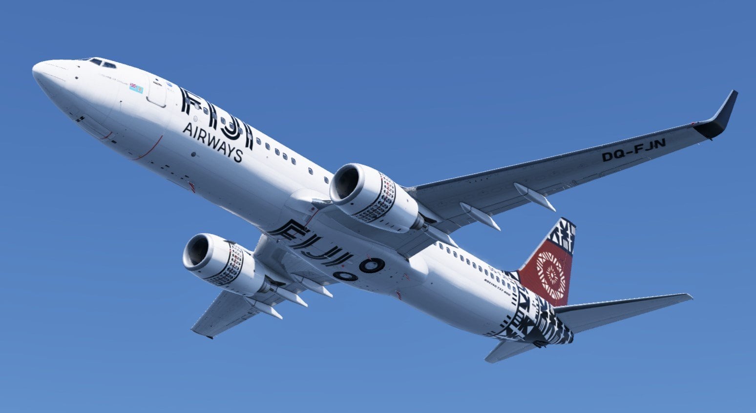 Fiji Airways DQ-FJN for Zibo and LevelUP 737-800 - Zibo 737 - X