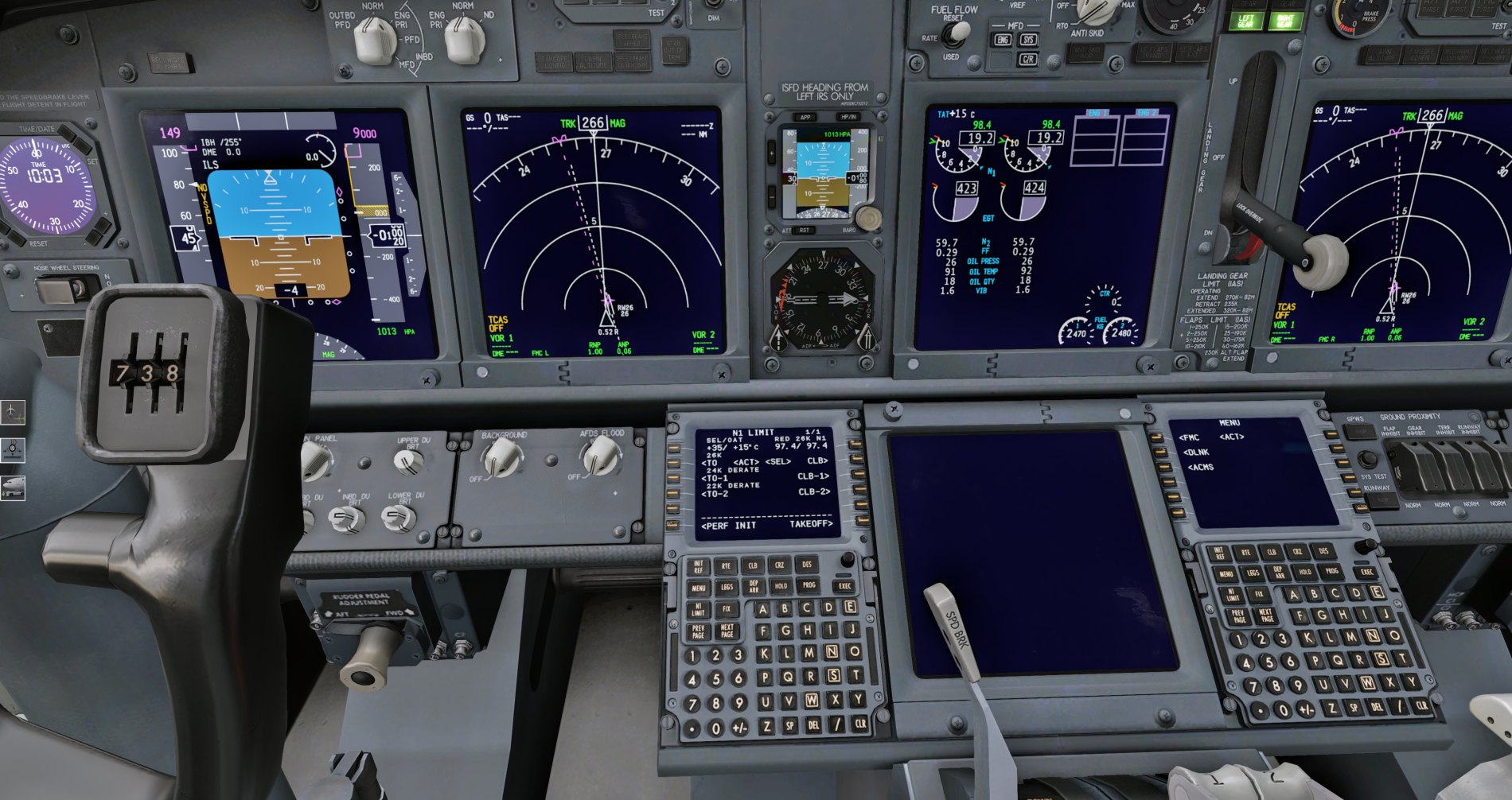 Problem with reduced thrust settings - ZIBO B738-800 modified - X