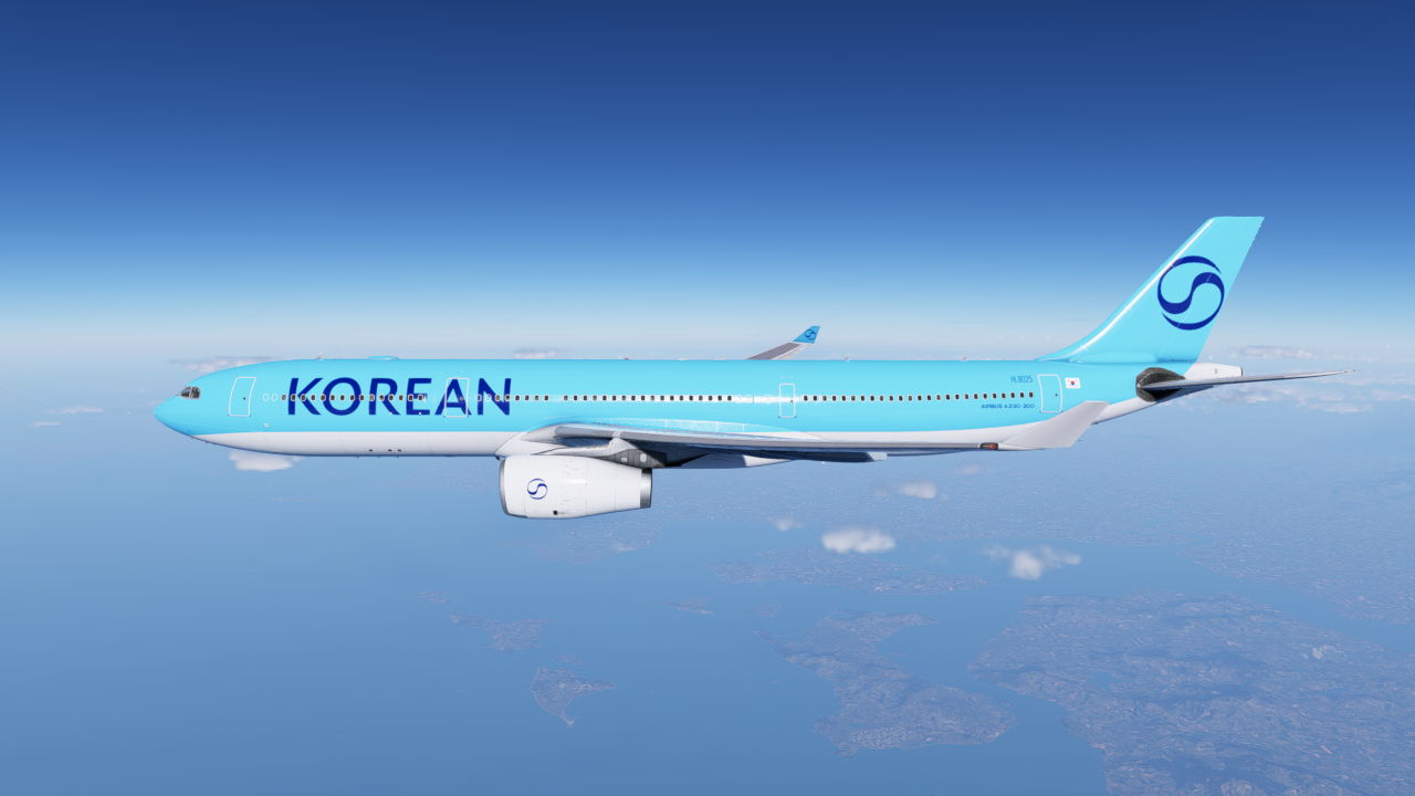 Laminar A330-300 Korean Air 2025 HL8025 - Default X-Plane Aircraft