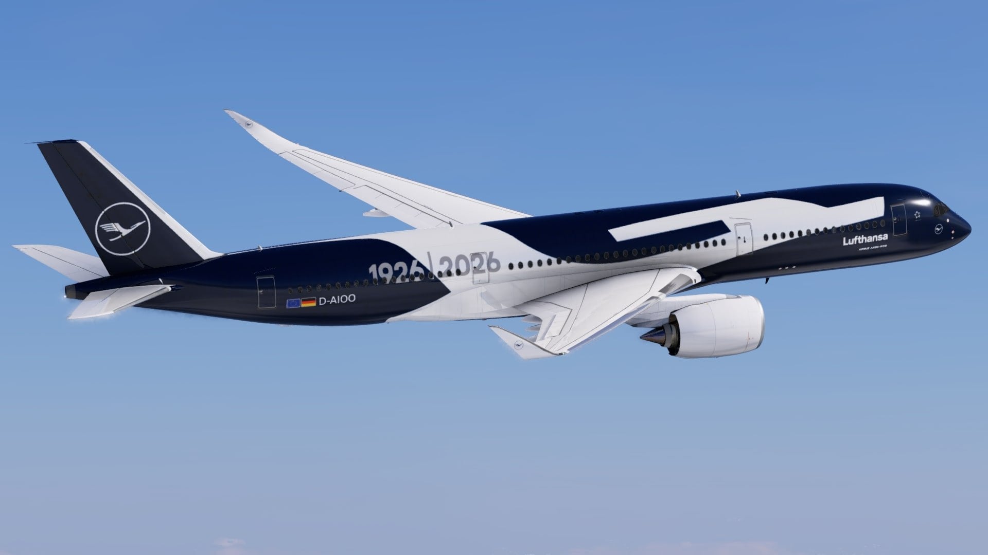 Lufthansa (100th Anniversary Livery) for FlightFactor A350-900