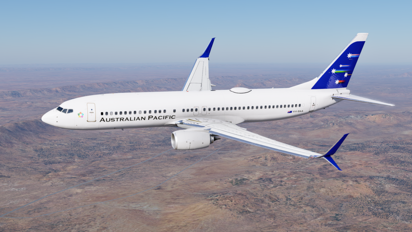Australian Pacific Airlines Virtual Boeing 737-800 VH-BAA new
