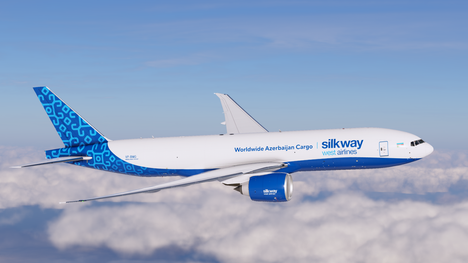 Silkway West Airlines VP-BMG FF 777-F - 8K and 4K - FlightFactor