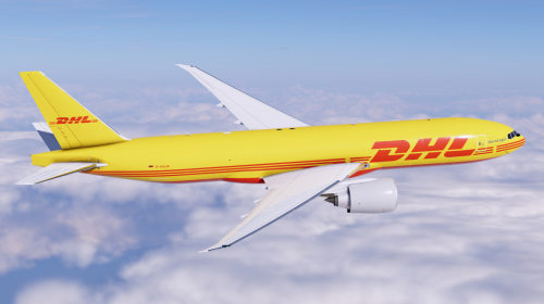 DHL Germany D-AALM FF 777-F - 8K and 4K - FlightFactor - X-Plane