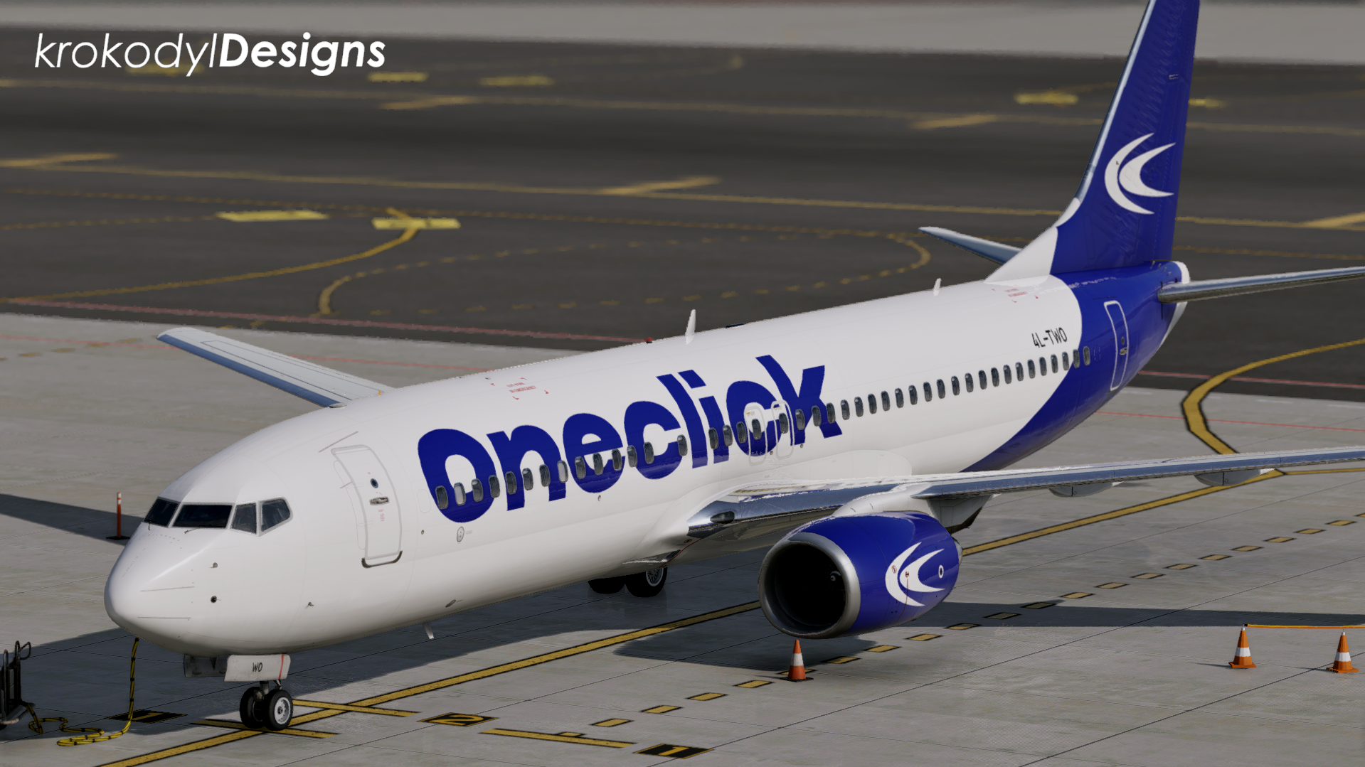 鶴ページ② Oneclick 4L-TWO | LevelUp 737-81B - Other Aircraft Livery - X