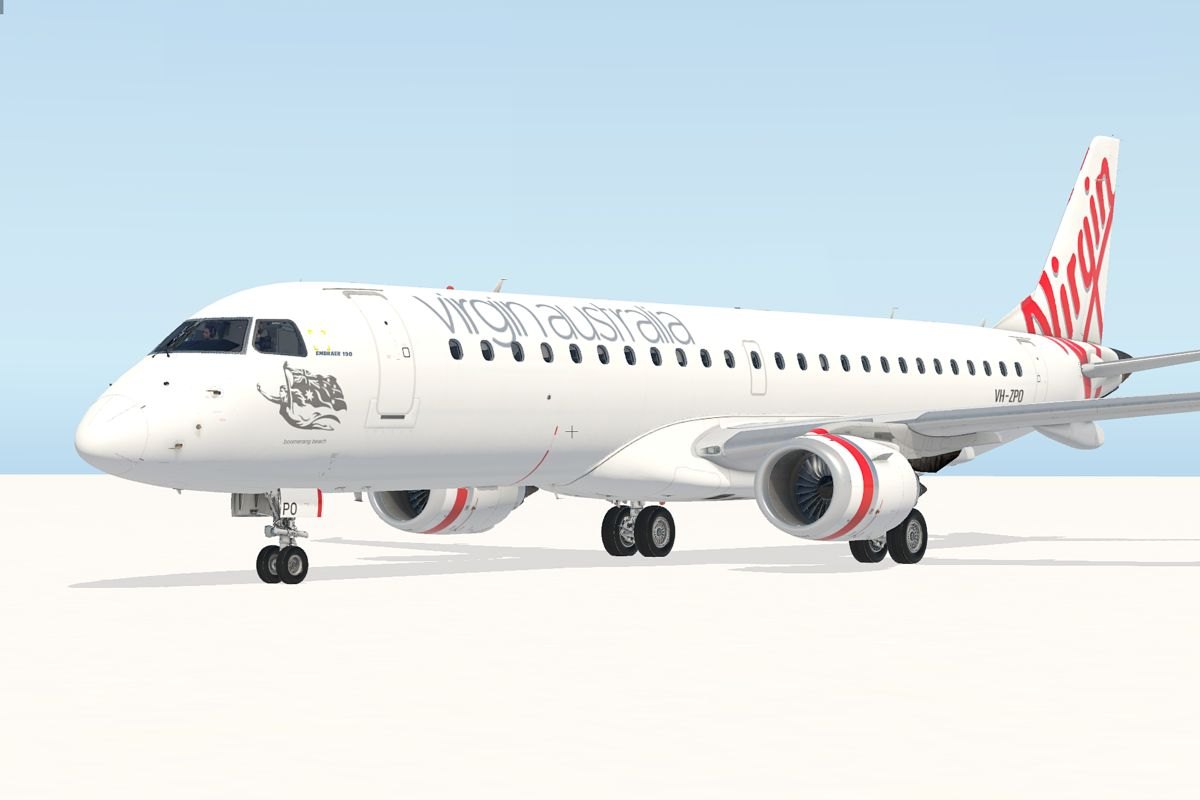 X-Crafts E-Jets Family E190 Virgin Australia VH-ZPO - E-Jets