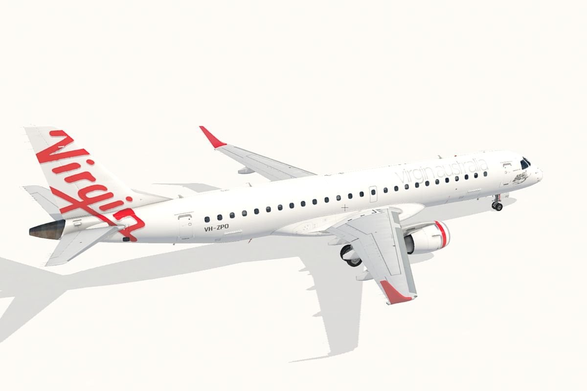 X-Crafts E-Jets Family E190 Virgin Australia VH-ZPO - E-Jets