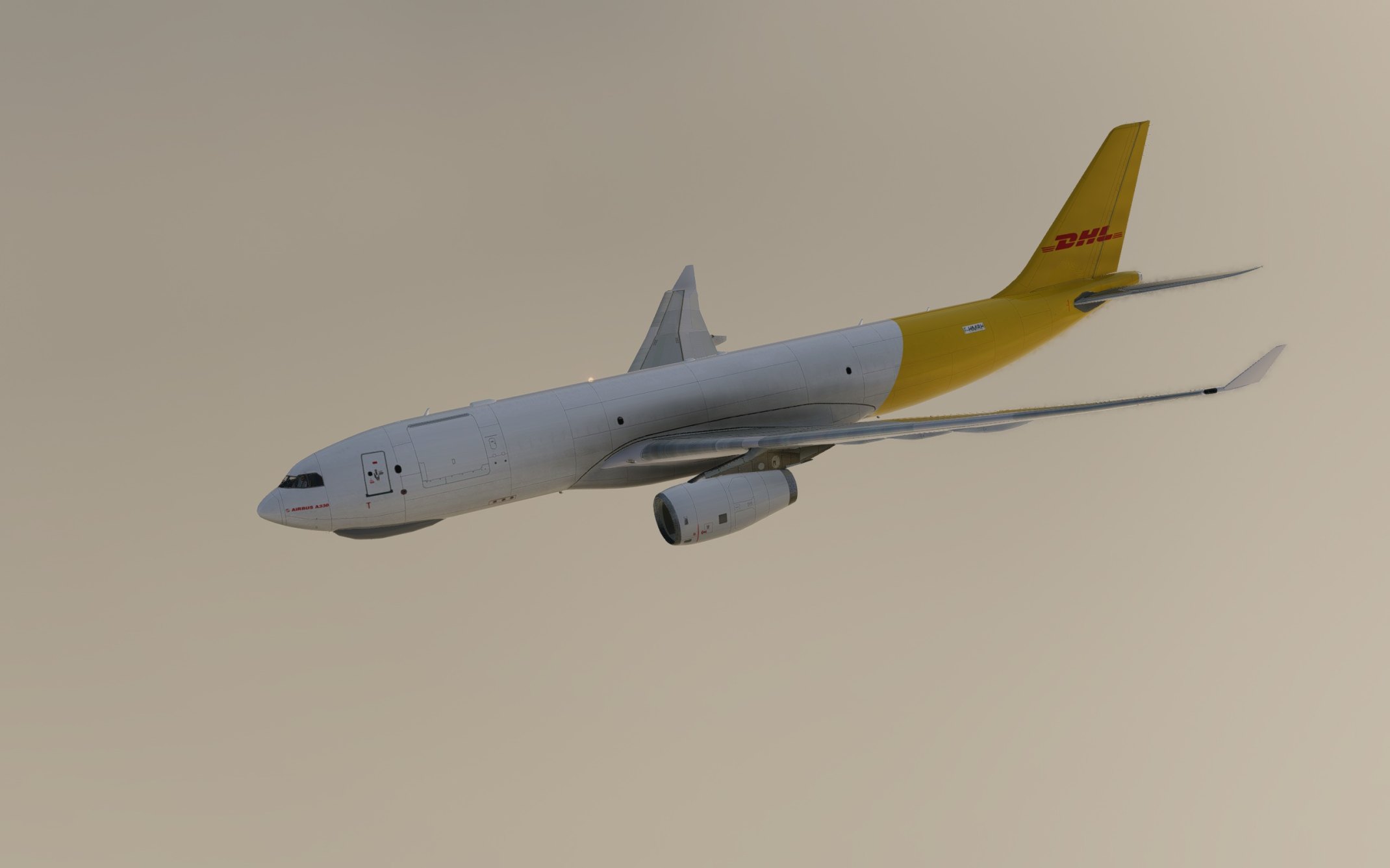 DHL Air F-HMRH XPP Airbus A330-243F - Custom Aircraft - X-Plane