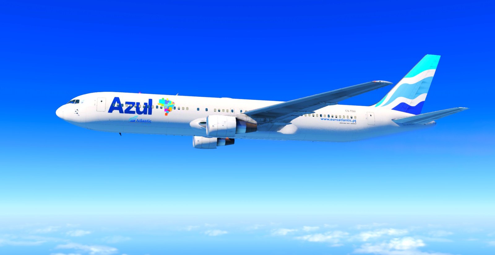 青ぶーページ EuroAtlantic/Azul CS-TSU - Flight Factor B767-300ER - FF 767 - X