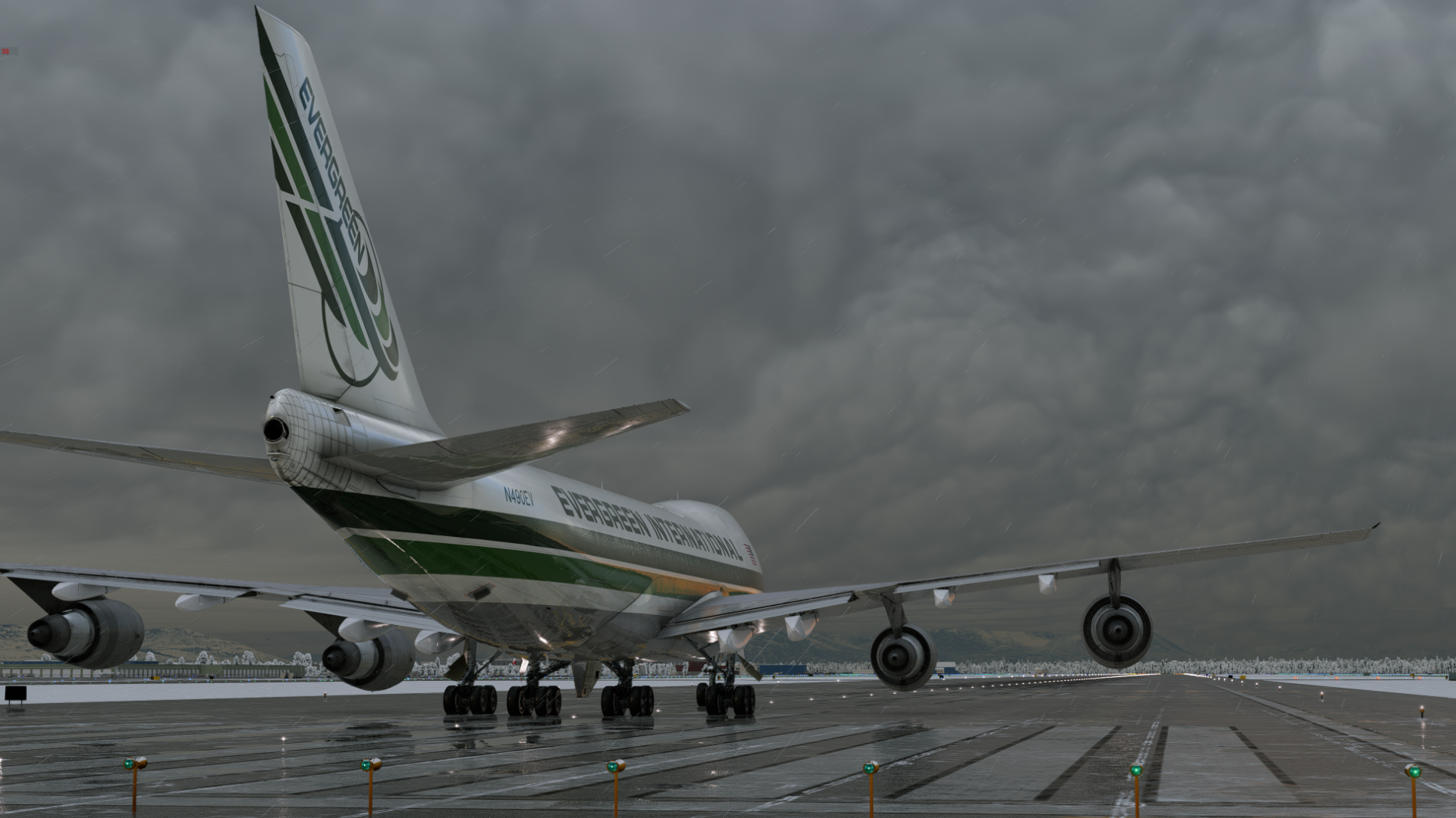N490ev 747-200F Felis 747 Cargo EVERGREEN INTERNATIONAL - Felis