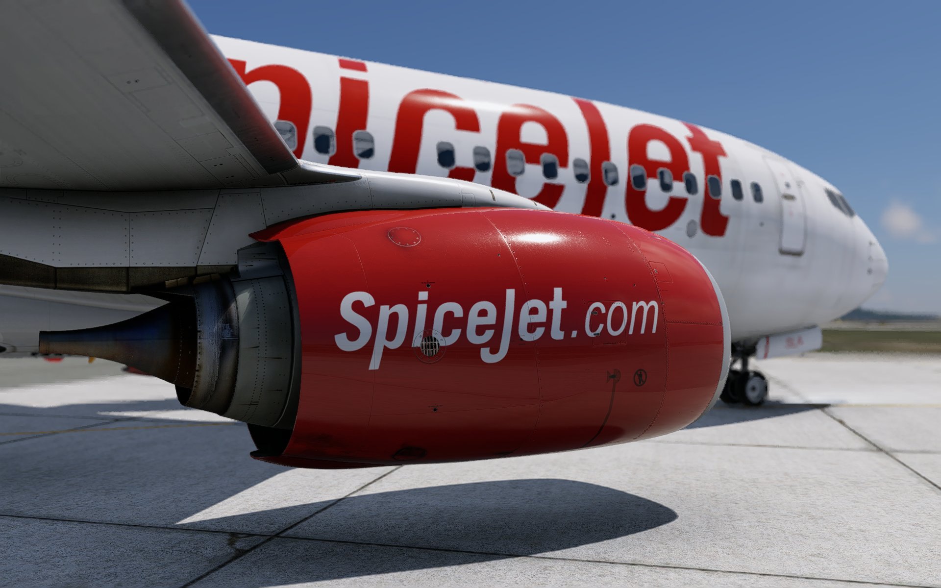 LevelUp 737-700 v2 8K SpiceJet VT-SLA - Other Aircraft Livery - X