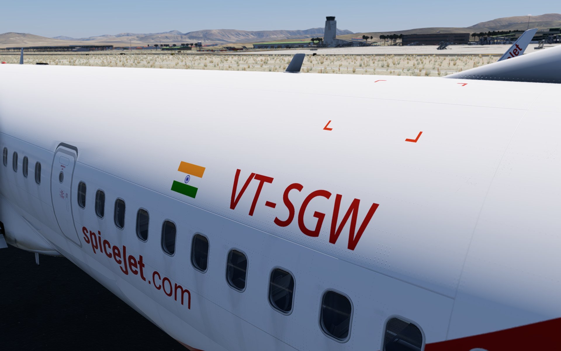 LevelUp 737-900ER v2 8K SpiceJet VT-SGW - Other Aircraft Livery