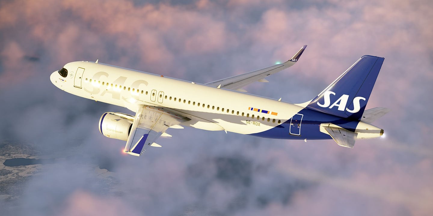Toliss A320neo SAS Scandinavian and SAS Connect PACK - UHD 8K & 4K