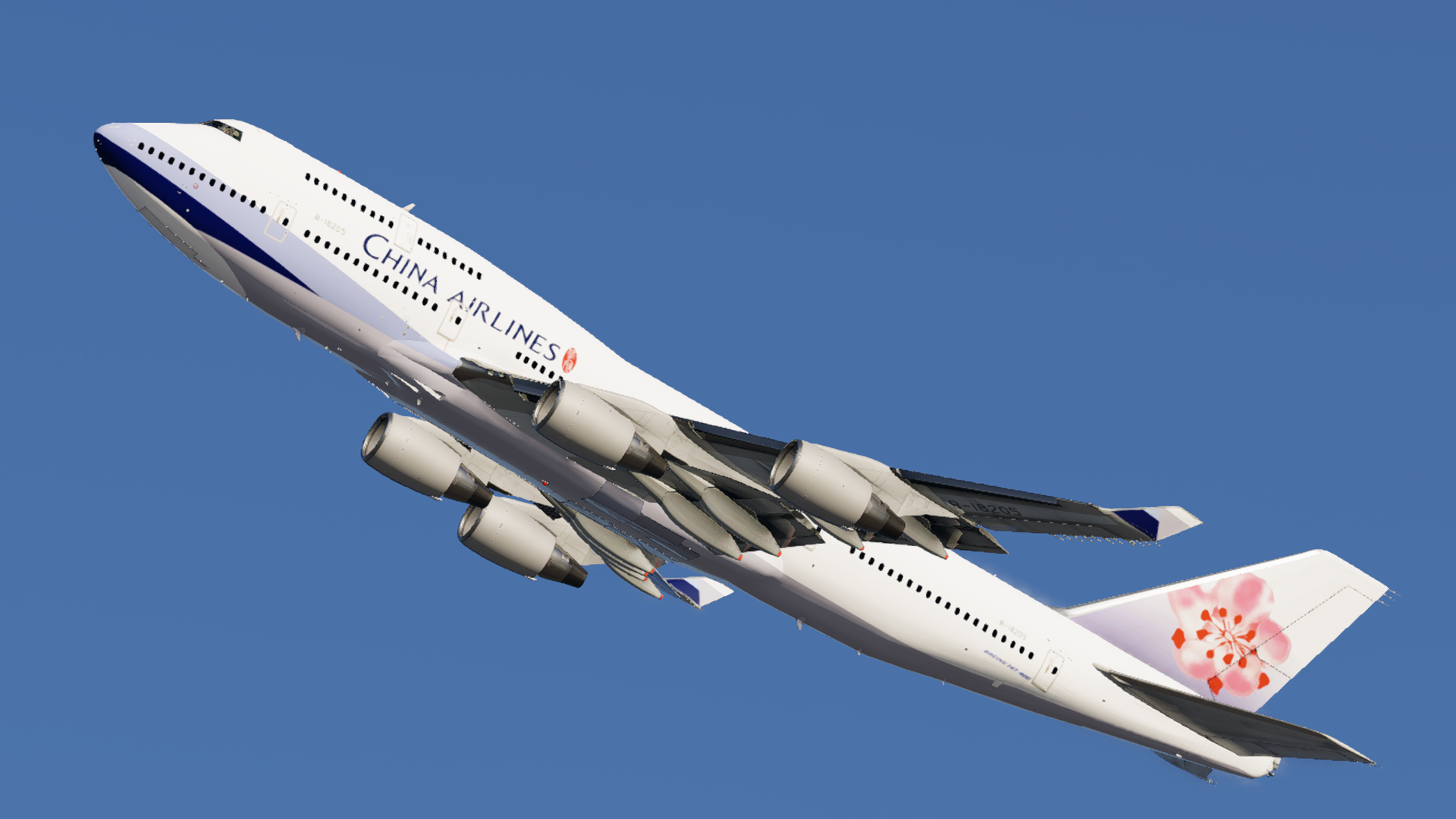 China Airlines B747-400 Fleet Pack Sparky ( With enchancement Mod