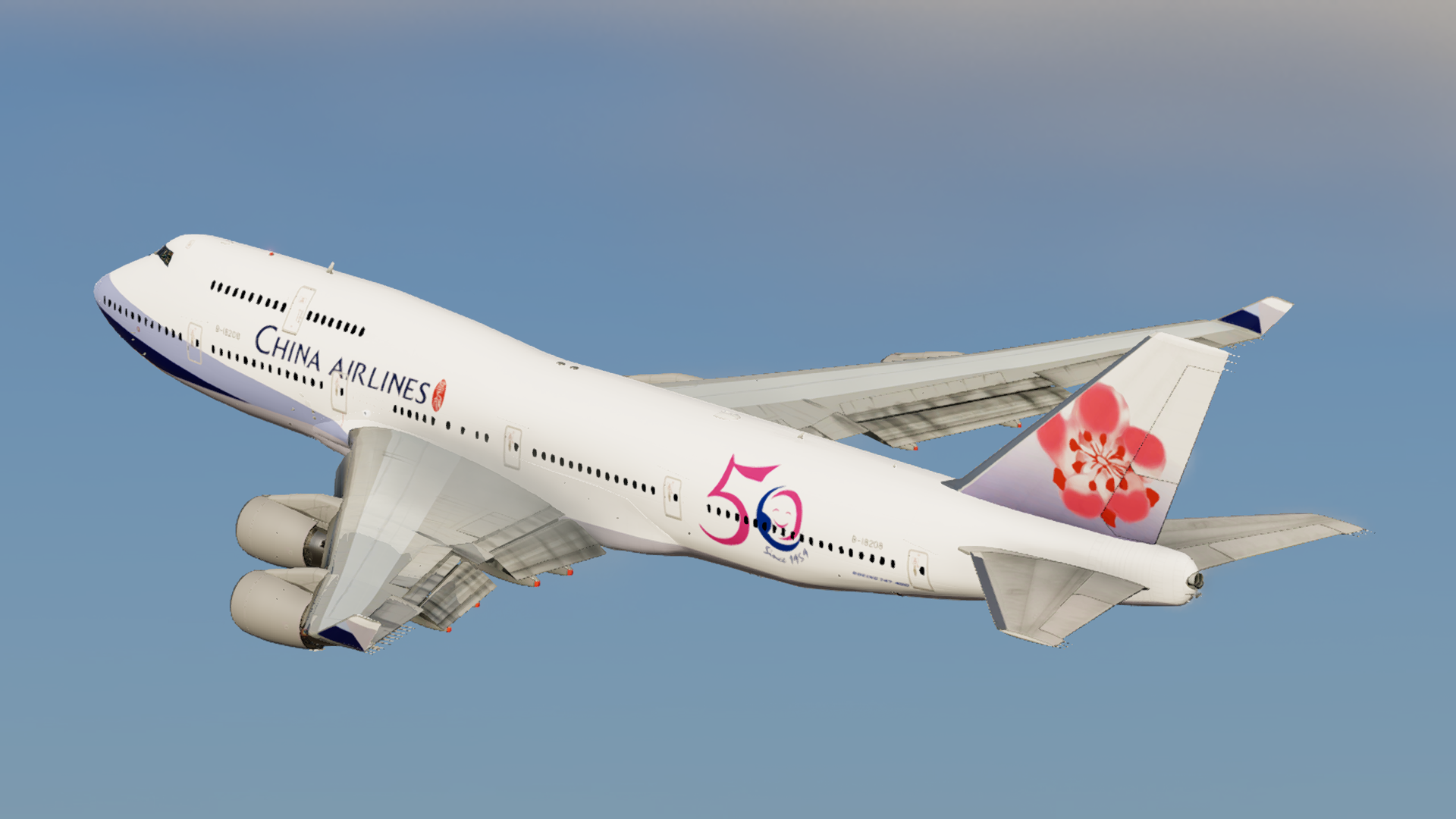 China Airlines Boeing 747-400 anniversary pack Sparky ( With