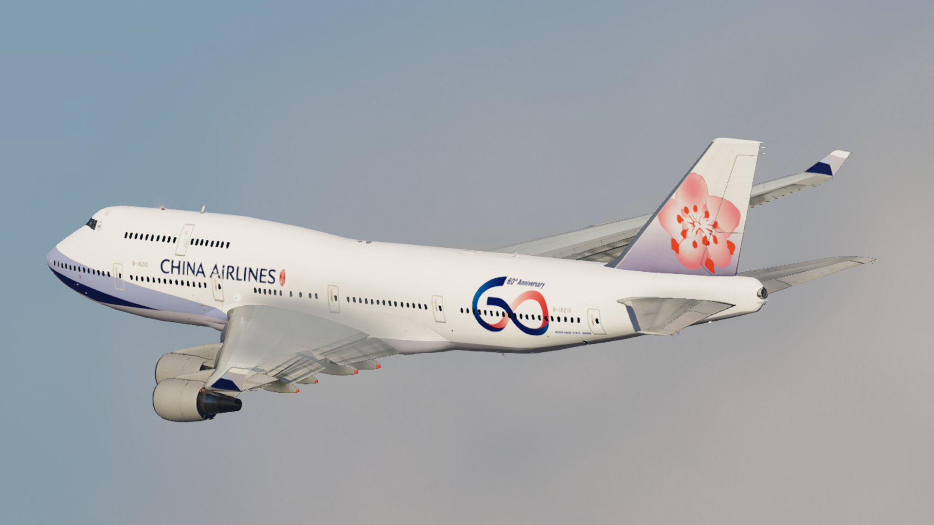 China Airlines Boeing 747-400 anniversary pack Sparky ( With