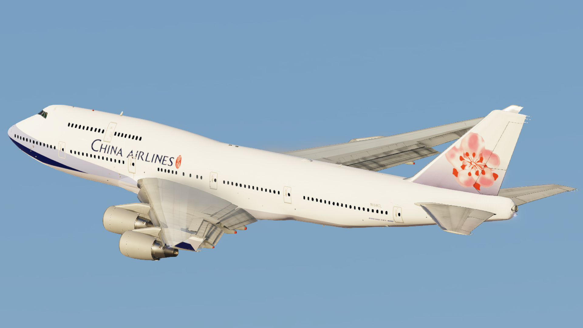 China Airlines B747-400 Fleet Pack Sparky ( With enchancement Mod