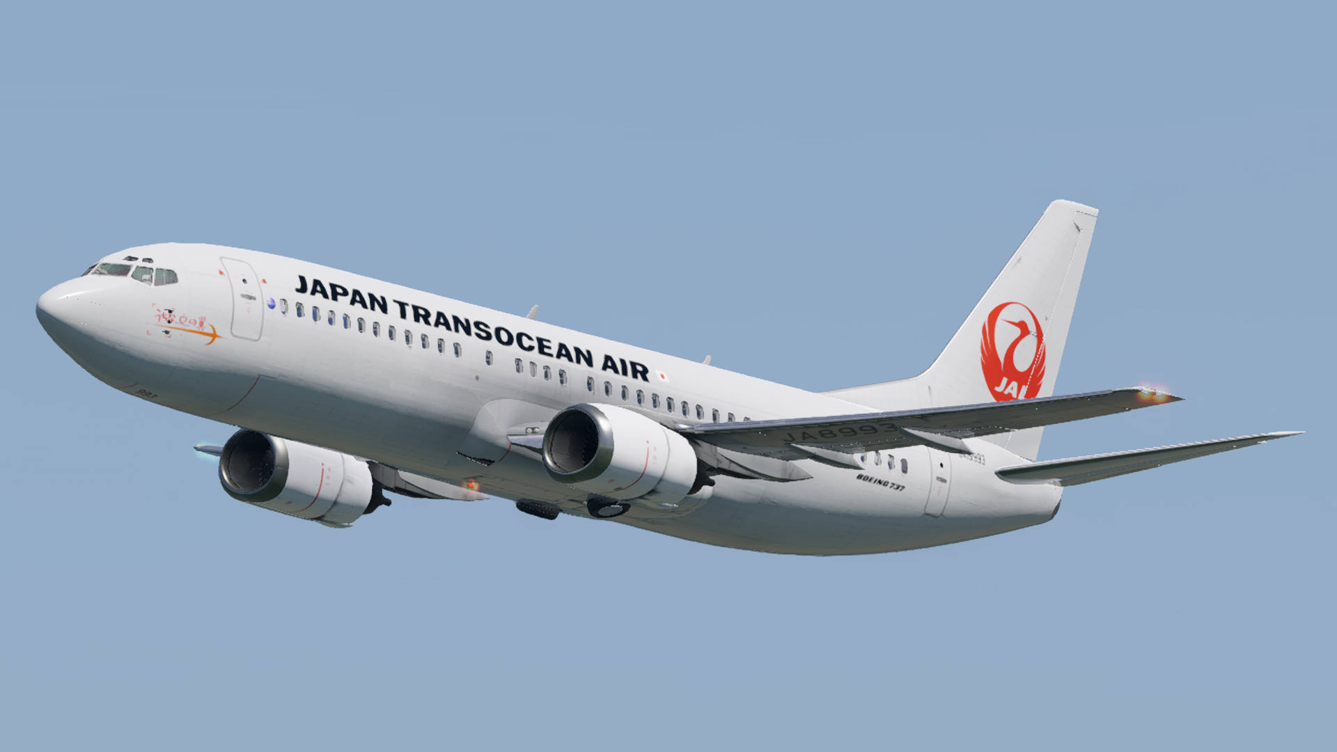 JTA Japan Transocean Air B737-400 Fleet Pack Flight Course B734